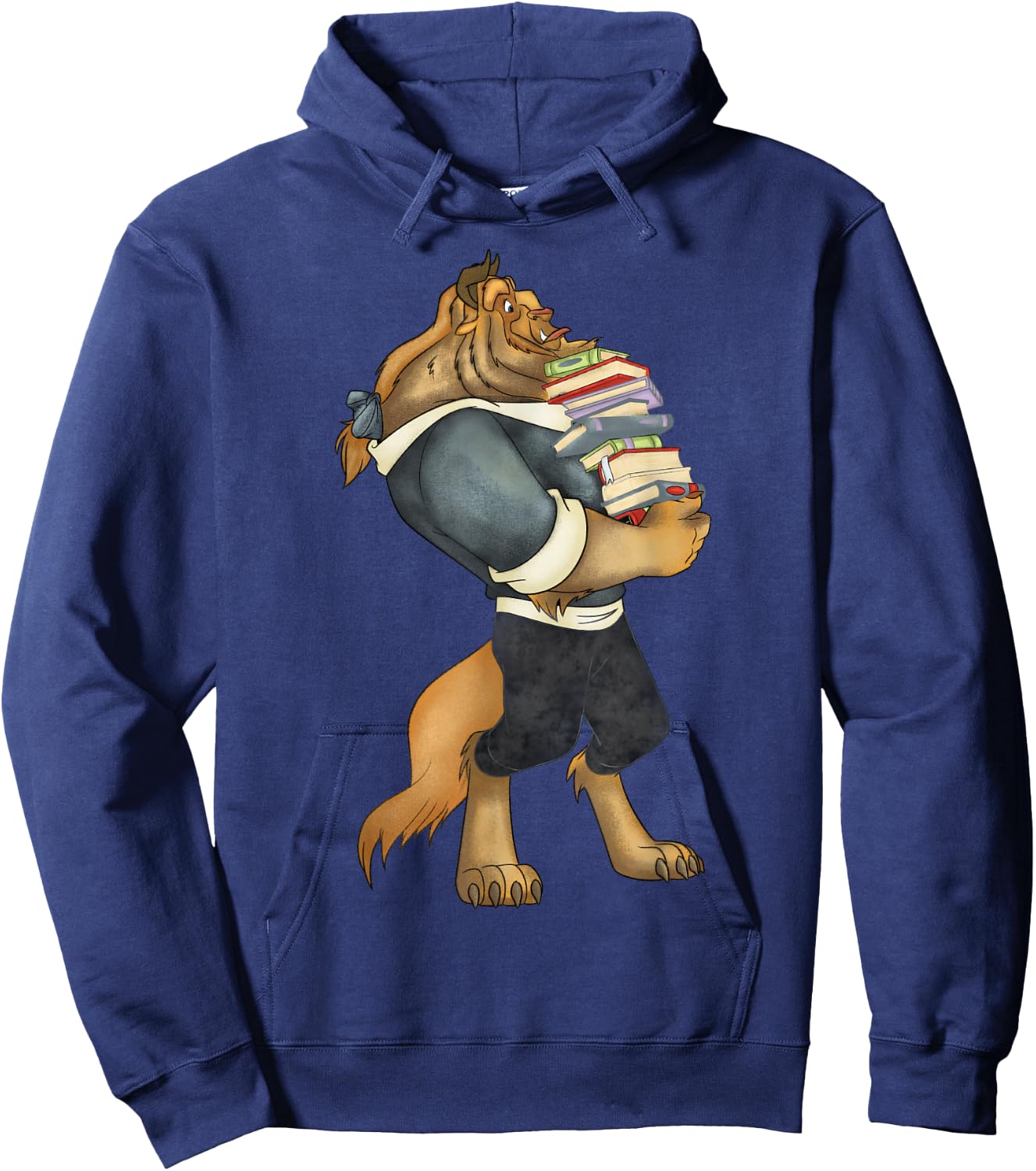 Disney Beauty and The Beast Book Worm Beast Hoodie - Hoodie | Navy