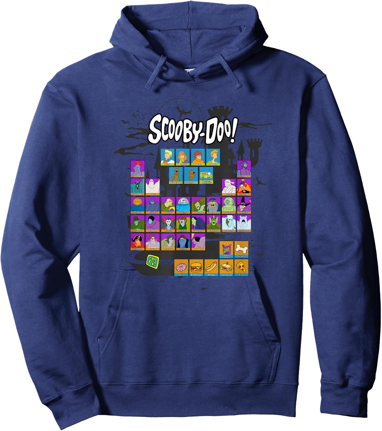 Scooby-Doo Periodic Table of Ghouls Hoodie - Hoodie | Navy