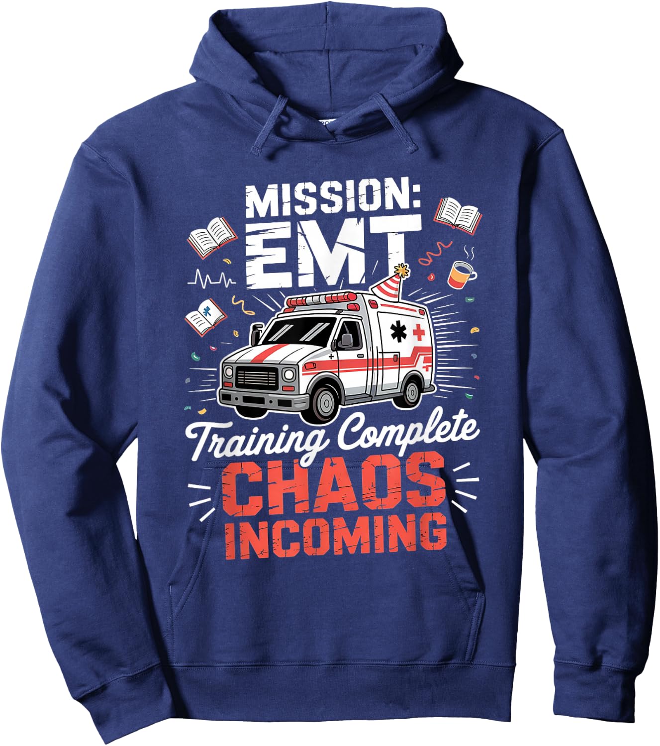 EMT Graduate Registered Nurse EMT Paramedic Hoodie - Hoodie | Navy