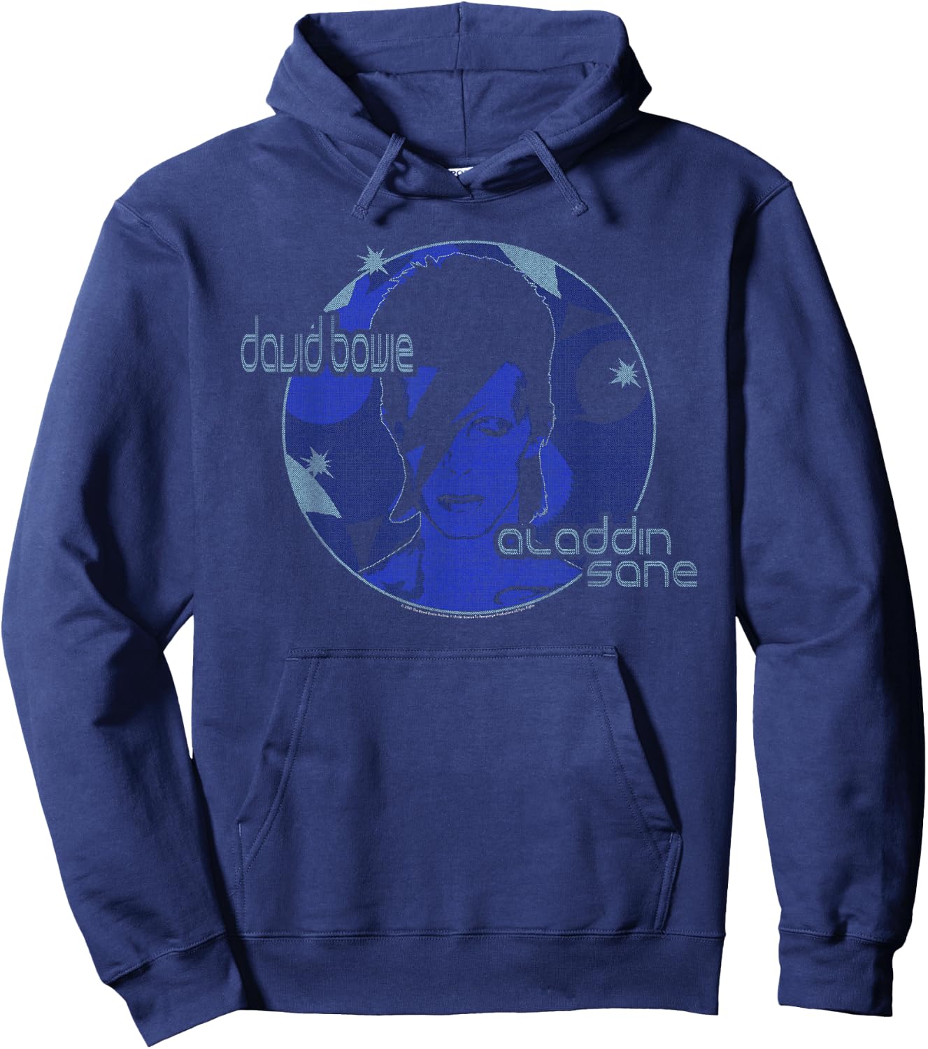 David Bowie - Blue Aladdin Sane Hoodie - Hoodie | Navy