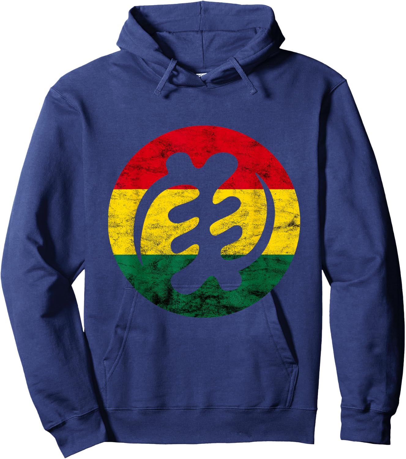 Gye Nyame Adinkra Ghana Flag African Symbol Hoodie - Hoodie | Navy