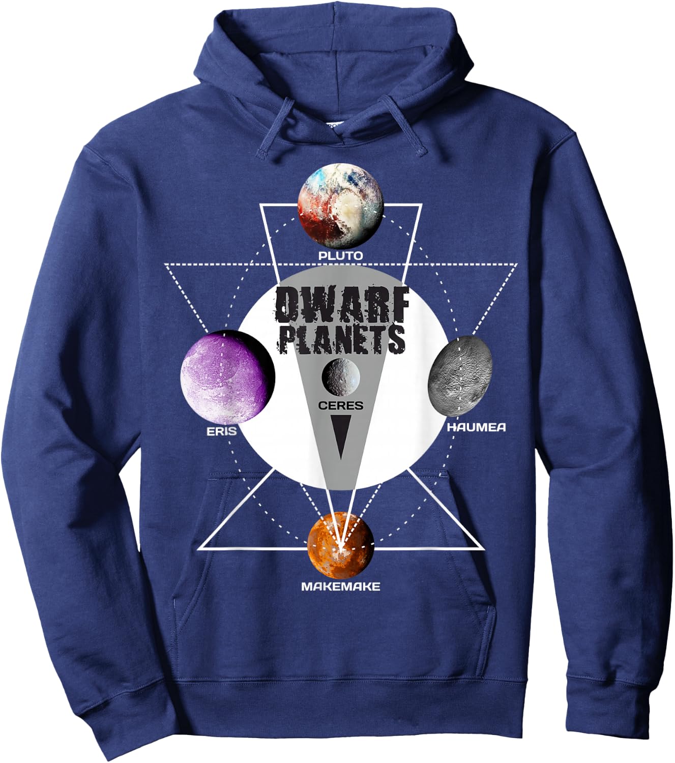 Solar System - Dwarf Planets Gift T Shirt Hoodie - Hoodie | Navy