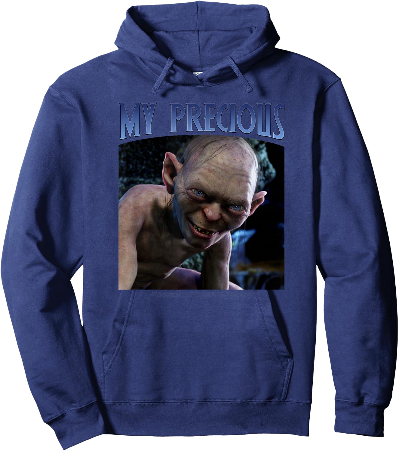 Lord of The Rings Gollum My Precious Poster Hoodie - Hoodie | Navy