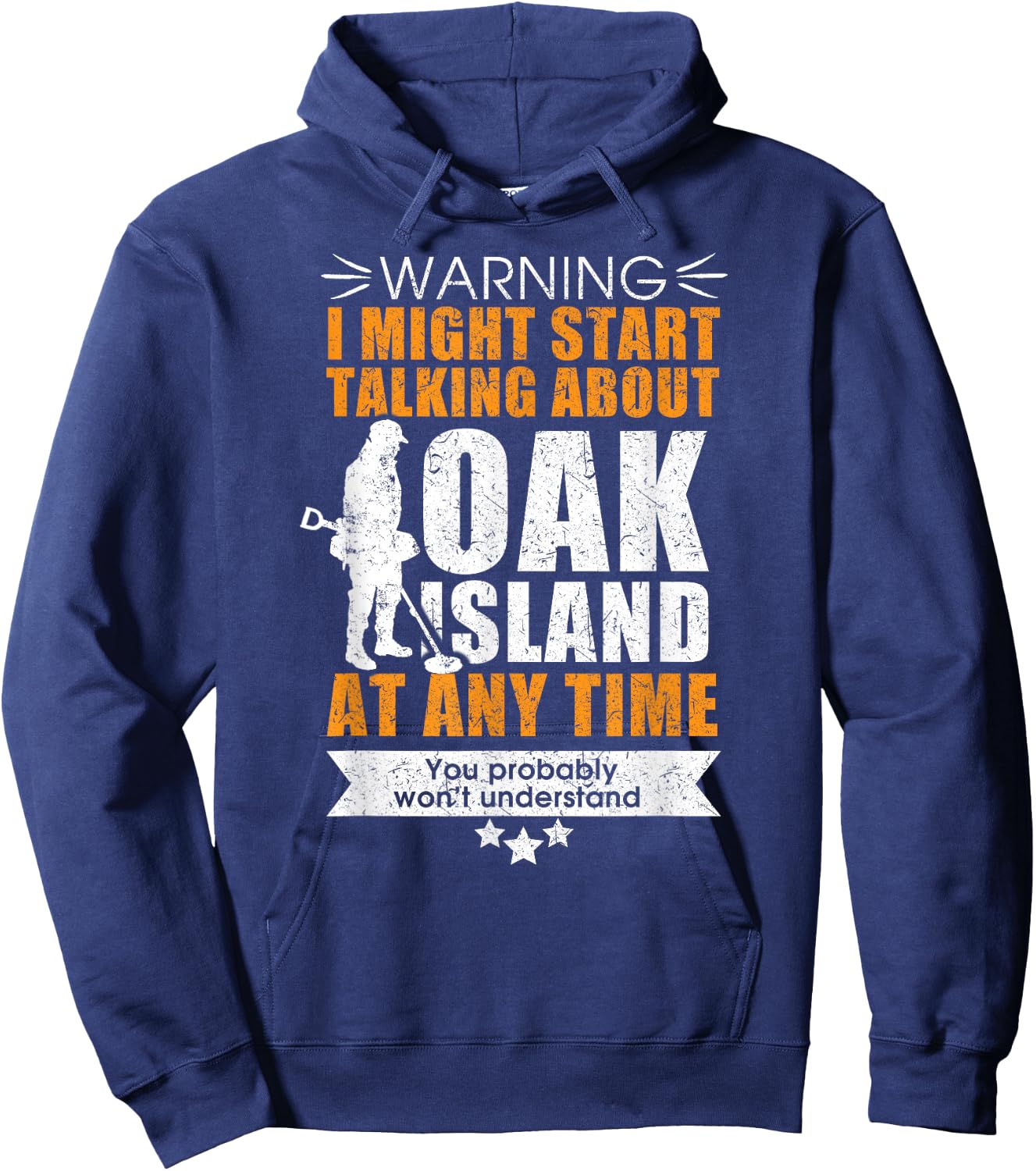 Oak Island for those into metal detecting Hoodie - Hoodie | Navy
