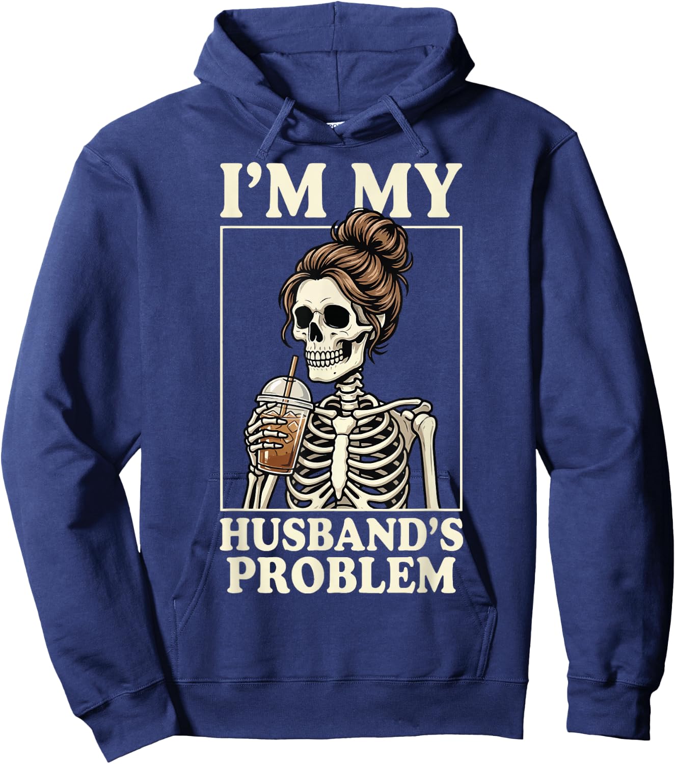 I'm My Husband's Problem Hoodie - Hoodie | Navy