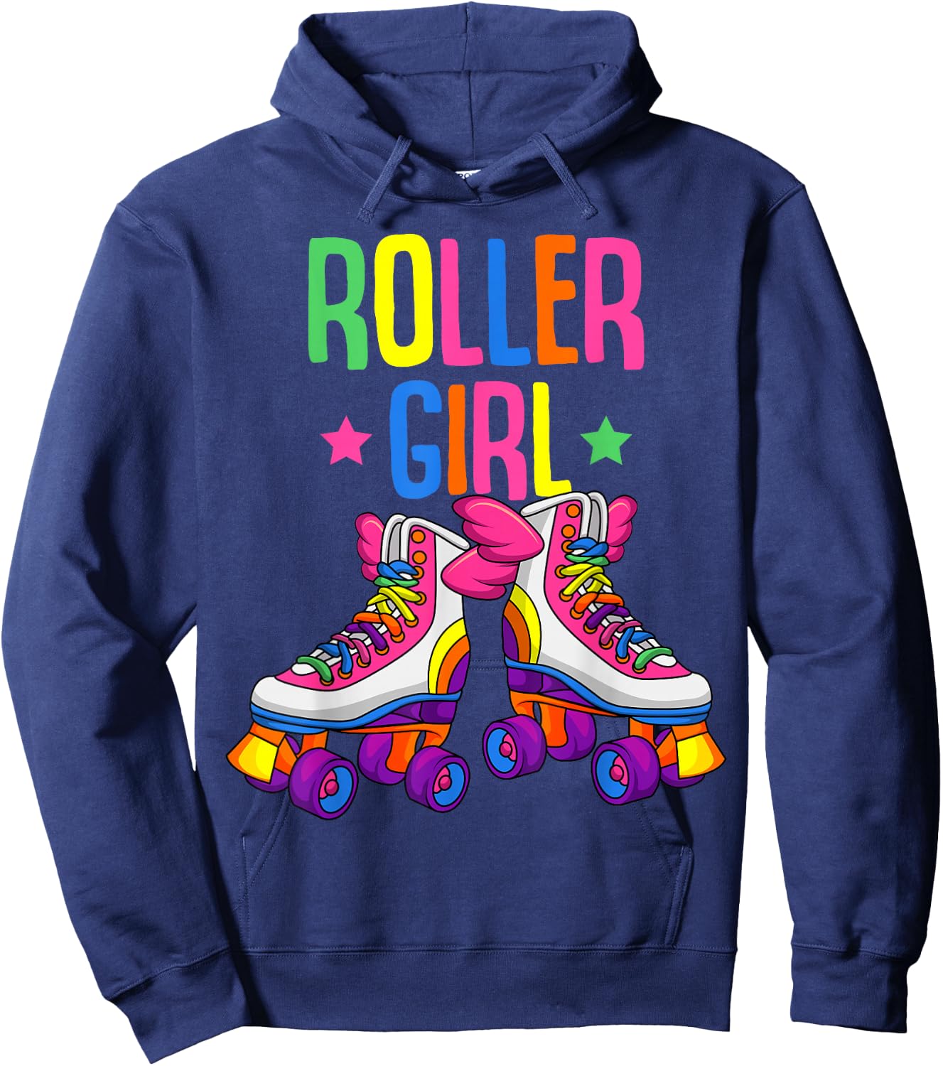 Roller Girl Roller Skates Roller Skates Girls Hoodie - Hoodie | Navy