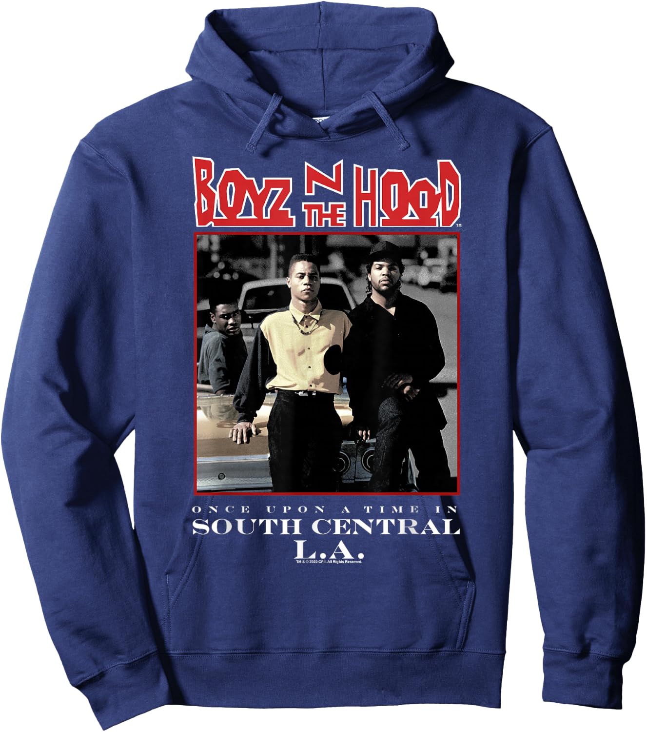 Boyz N The Hood Group Movie Poster Hoodie - Hoodie | Navy