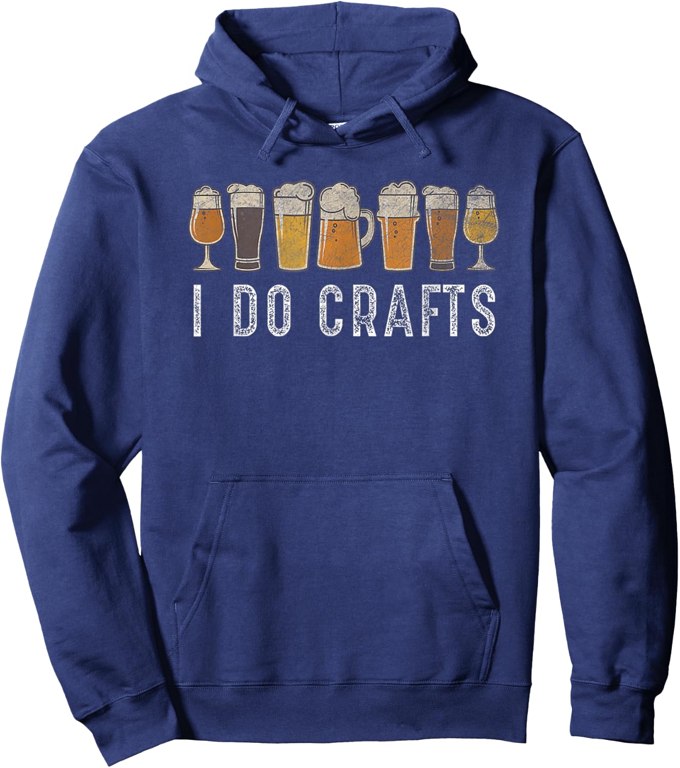 Craft Beer Vintage I Do Crafts Home Brew Art Hoodie - Hoodie | Navy