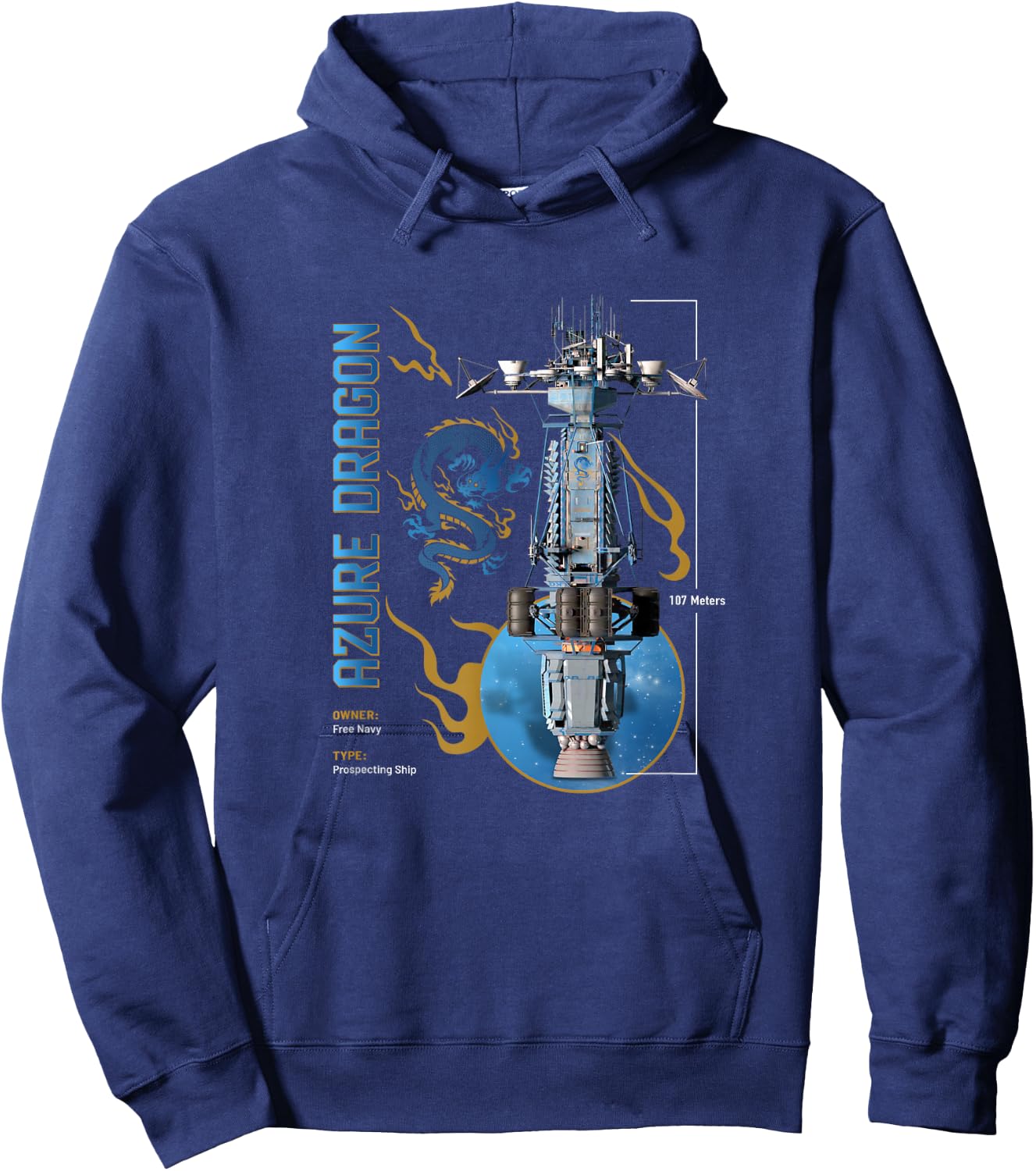 Azure Dragon Hoodie - Hoodie | Navy
