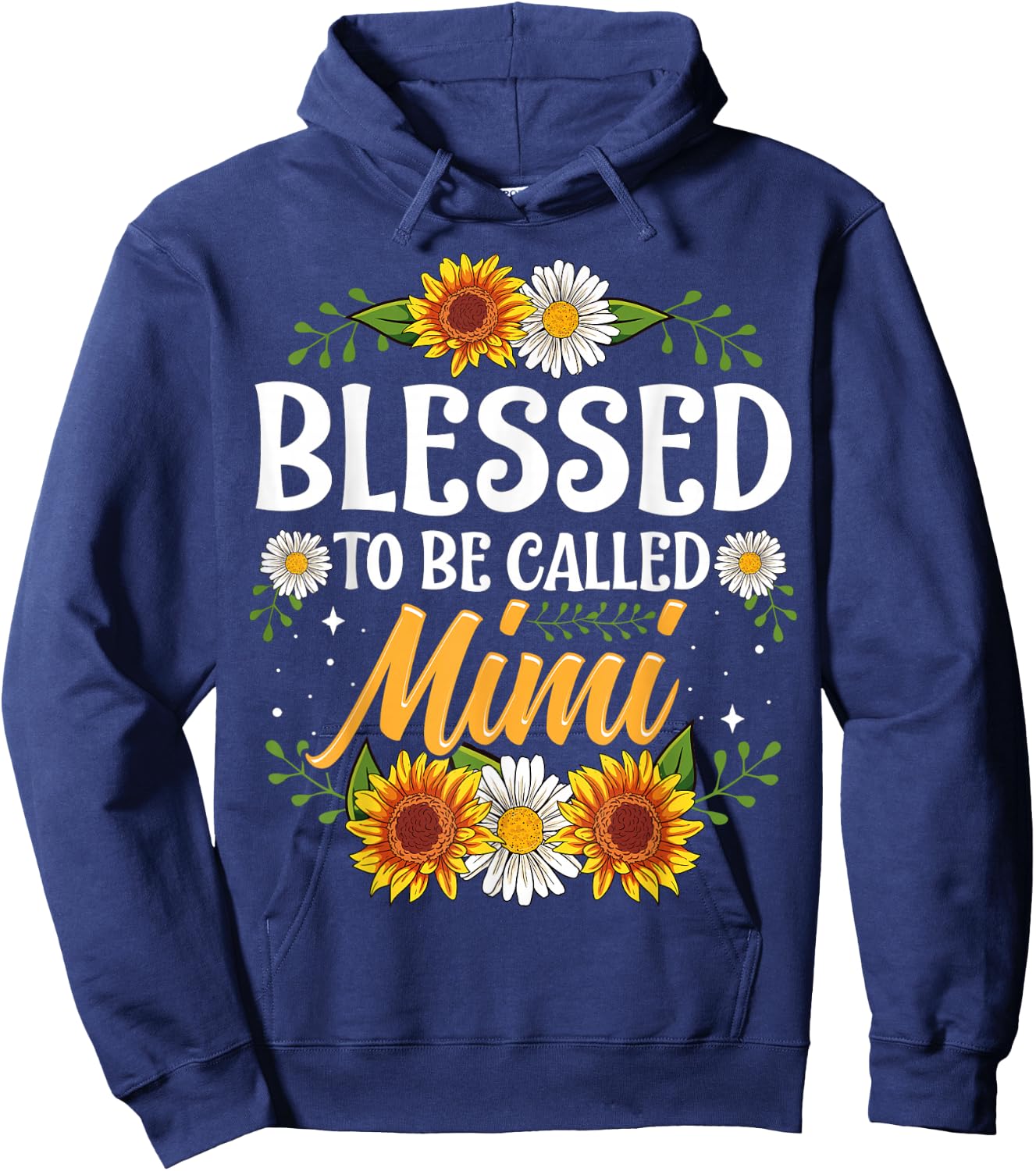 Blessed To Be Called Mimi Shirt Mothers Day Hoodie - Hoodie | Navy