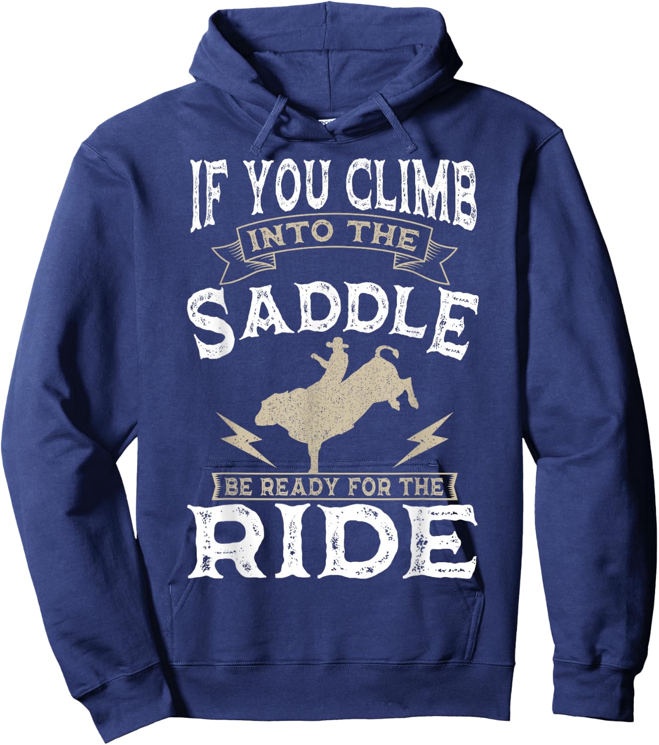 Bull Riding Rodeo Sport Cowboy Bull Rider Hoodie - Hoodie | Navy