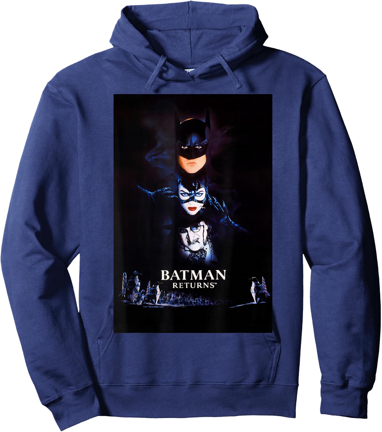 Batman Returns Batman Catwoman Penguin Poster Hoodie - Hoodie | Navy