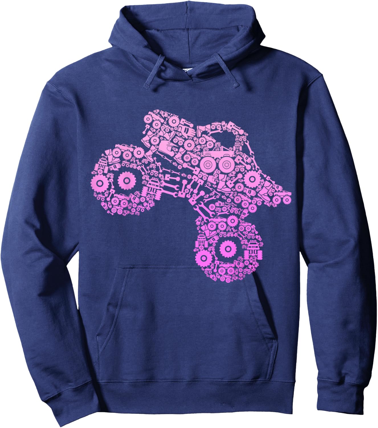 Monster Truck Girls Women Hoodie - Hoodie | Navy