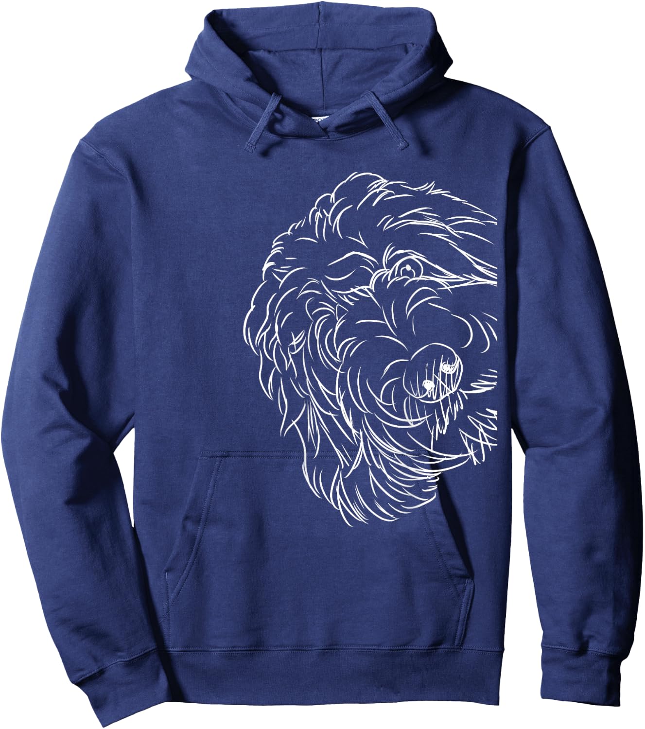 Funny Dog Bernedoodle Hoodie - Hoodie | Navy