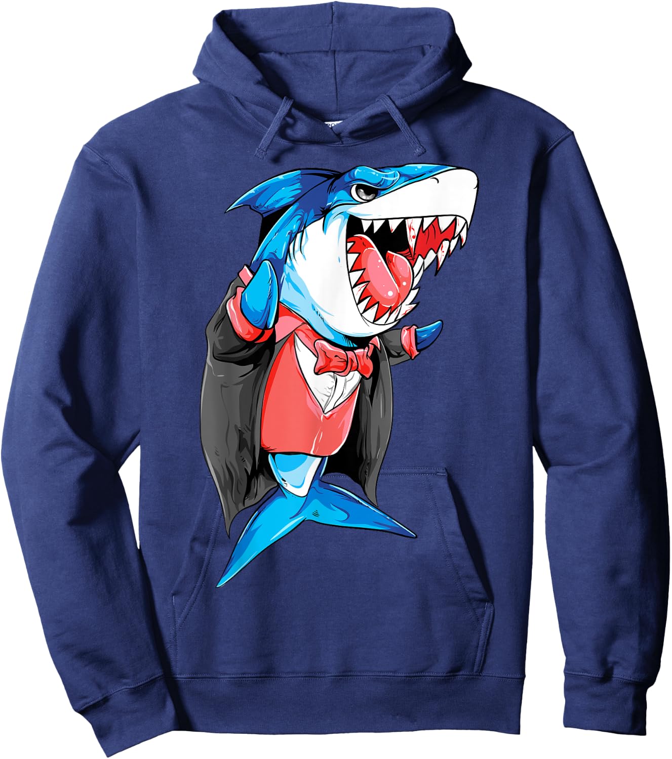 Vampire Shark Dracula Jawsome Halloween Costume Hoodie - Hoodie | Navy