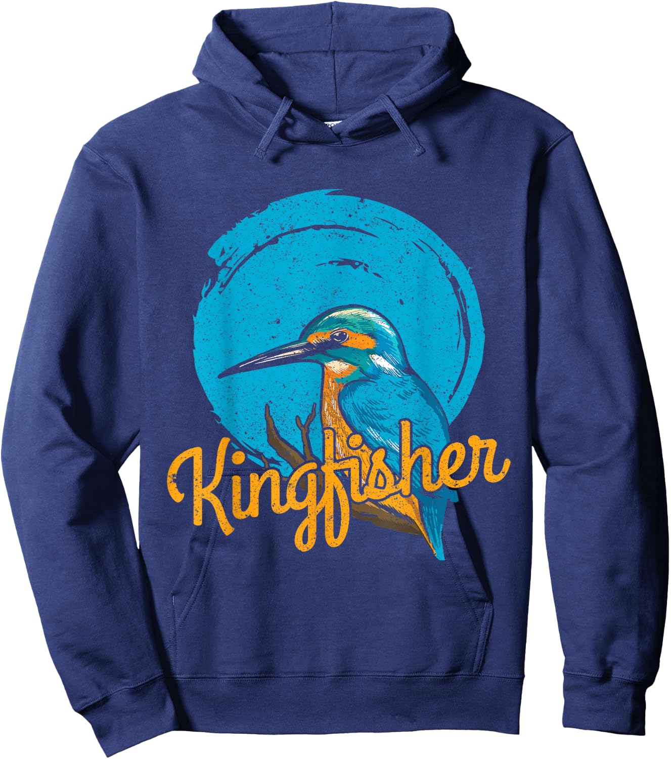 Kingfisher bird design gift bird lover Hoodie - Hoodie | Navy