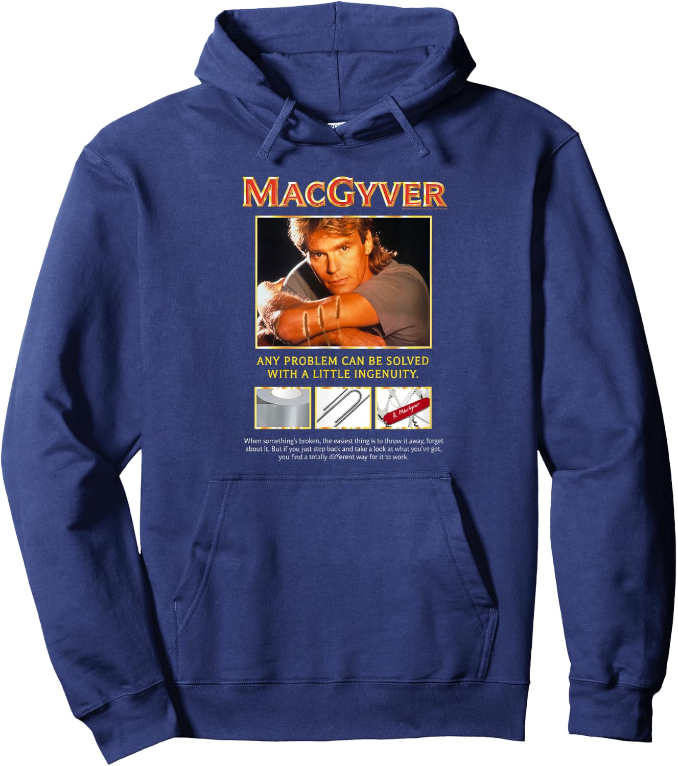 MacGyver Original Series Ingenuity Hoodie - Hoodie | Navy