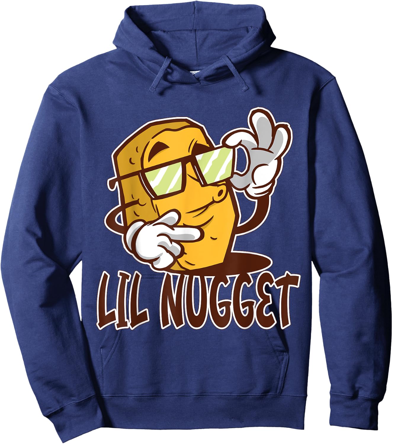 Lil Nugget Chicken Nugget Hoodie - Hoodie | Navy