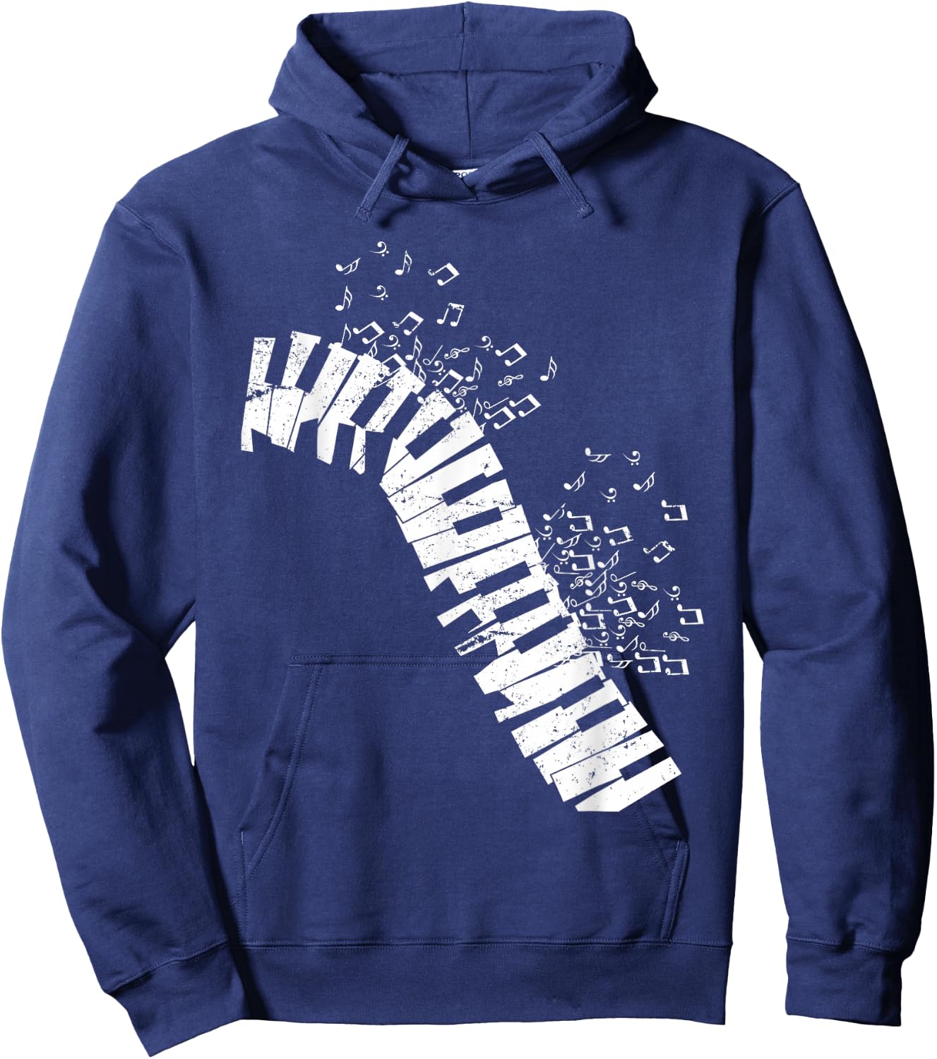 Music Sheet Music Piano Hoodie - Hoodie | Navy