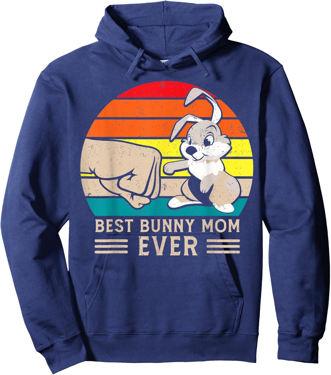 Best Bunny Mom Ever - Rabbit Hoodie - Hoodie | Navy