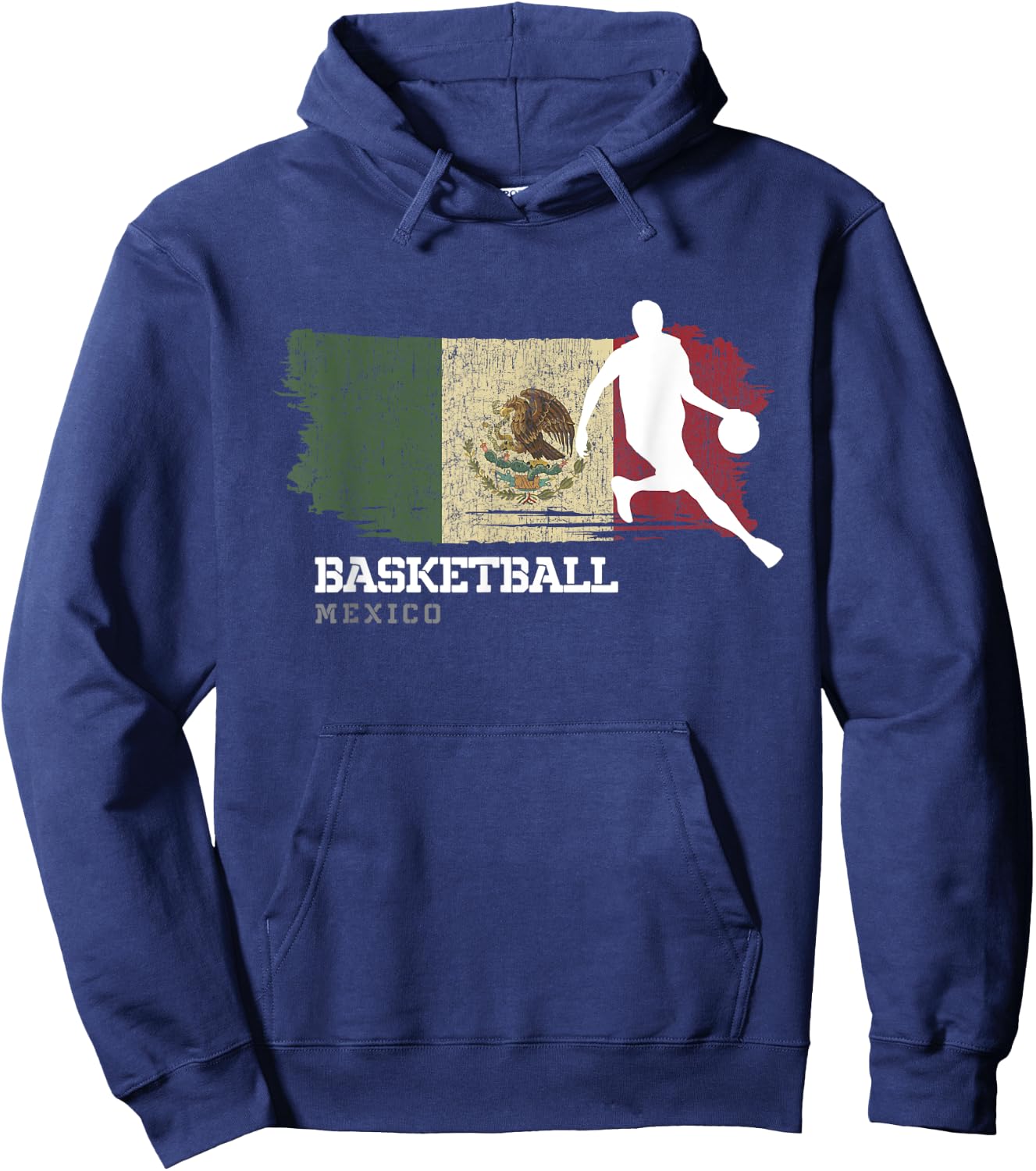 Mexico Basketball Team B-Ball Basketball Hoodie - Hoodie | Navy