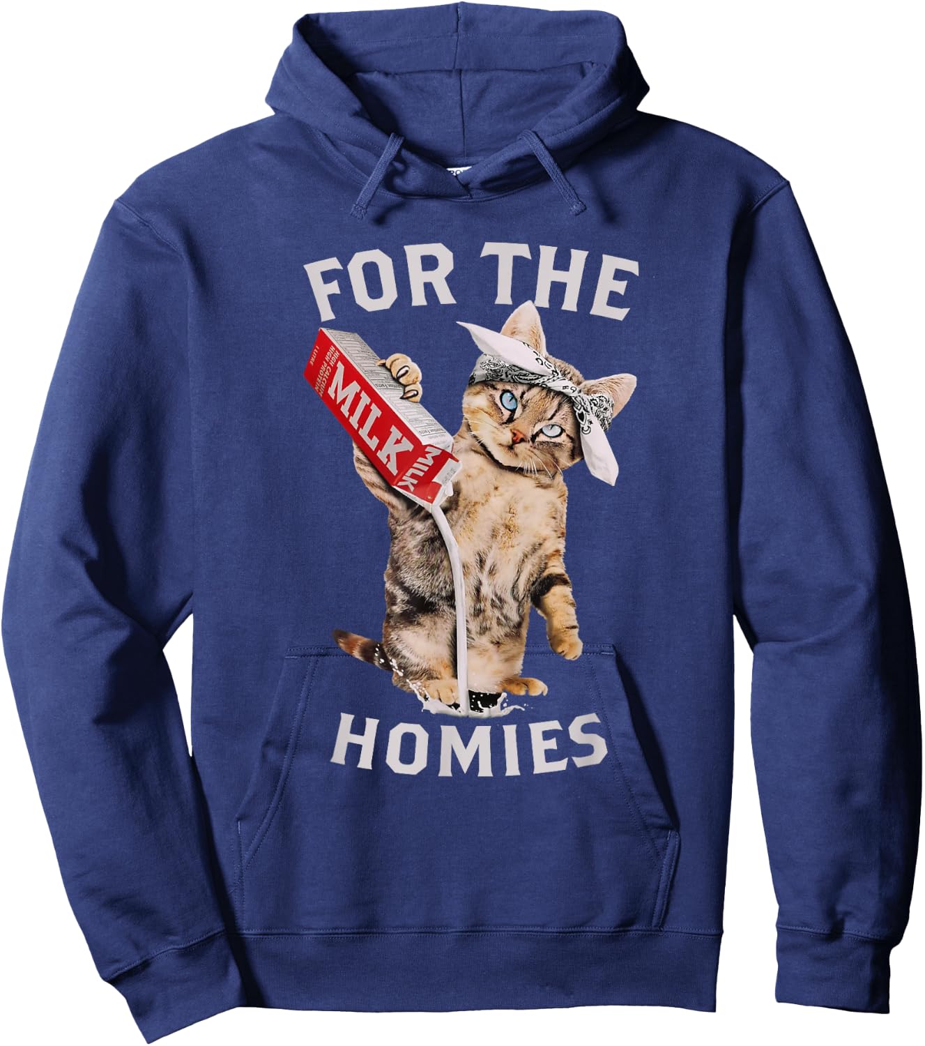 Milk Cat For The Homies Lover Kids Women Hoodie - Hoodie | Navy