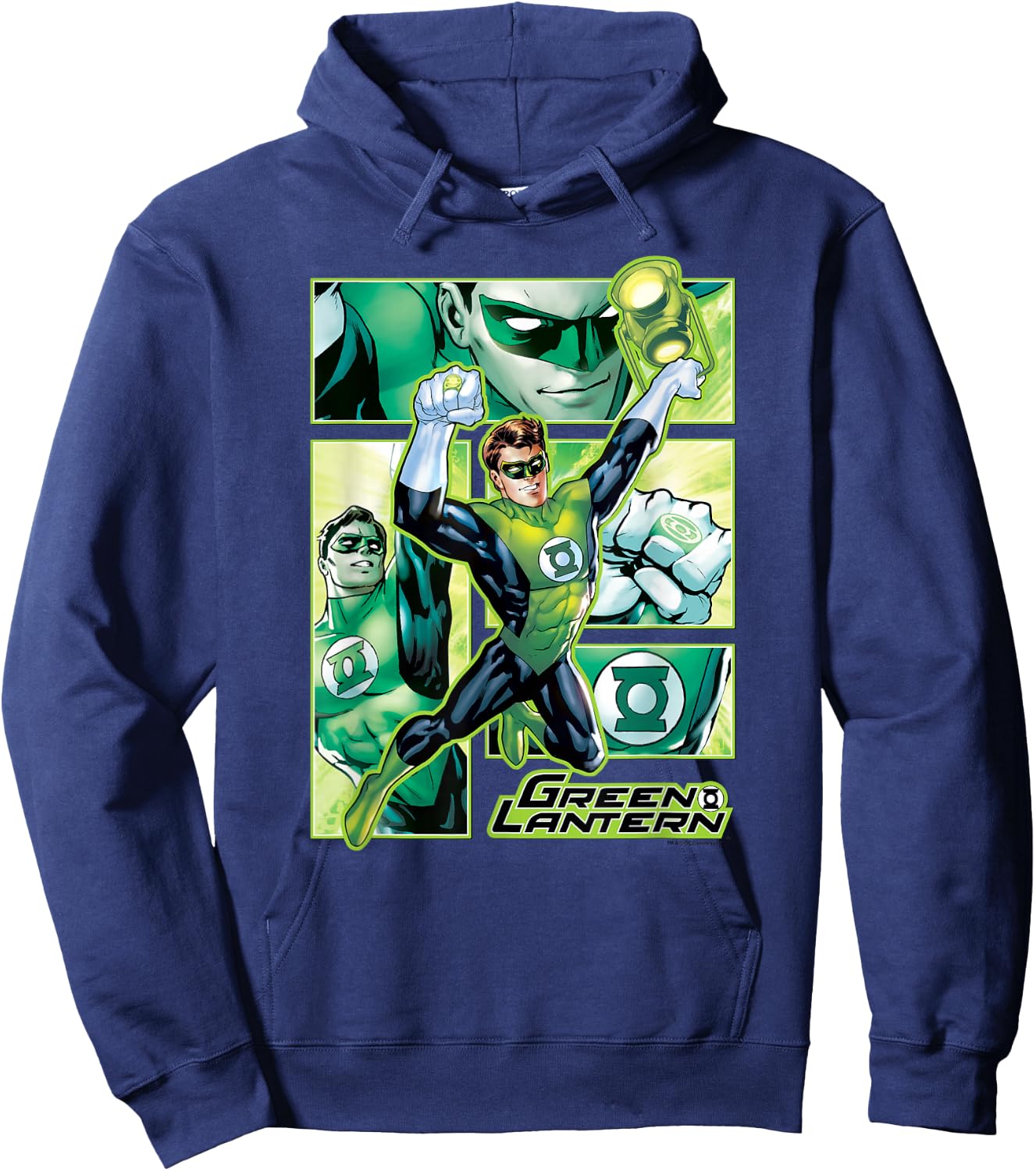 Green Lantern Panels Hoodie - Hoodie | Navy