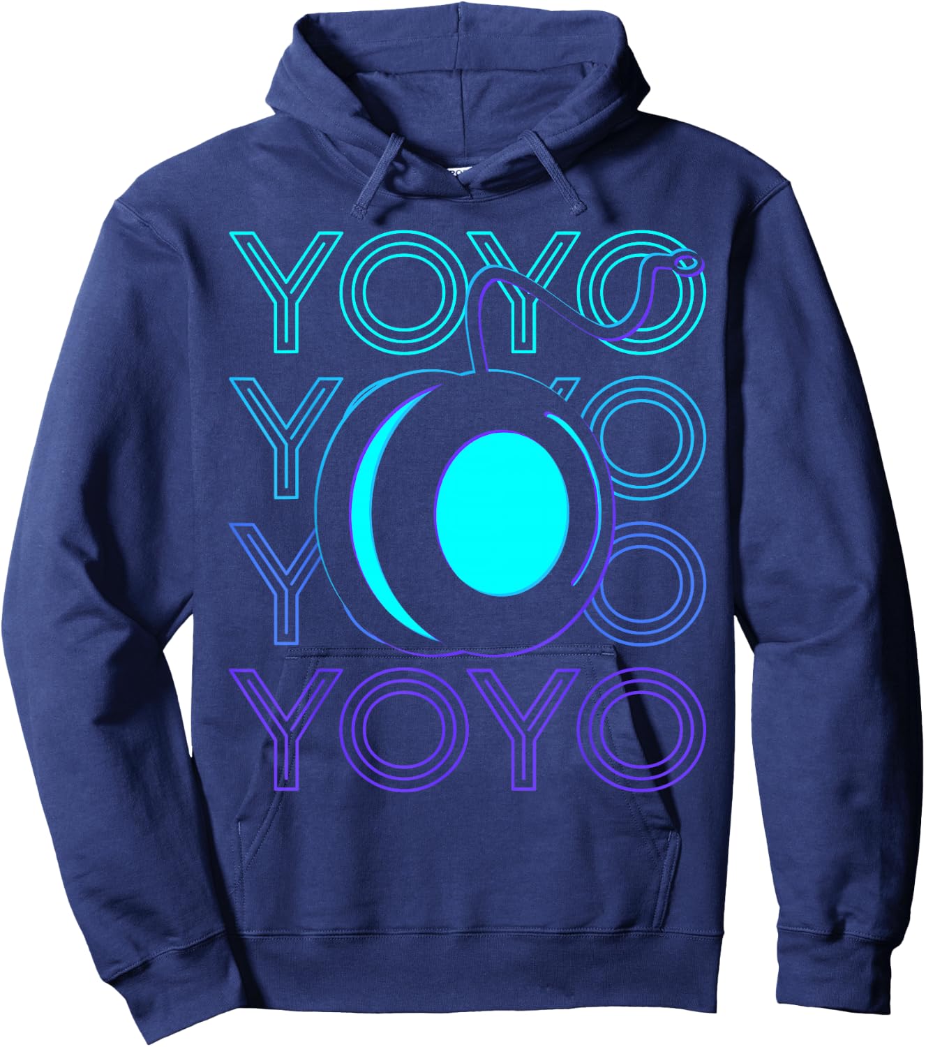 Yoyo Player Retro Hoodie - Hoodie | Navy