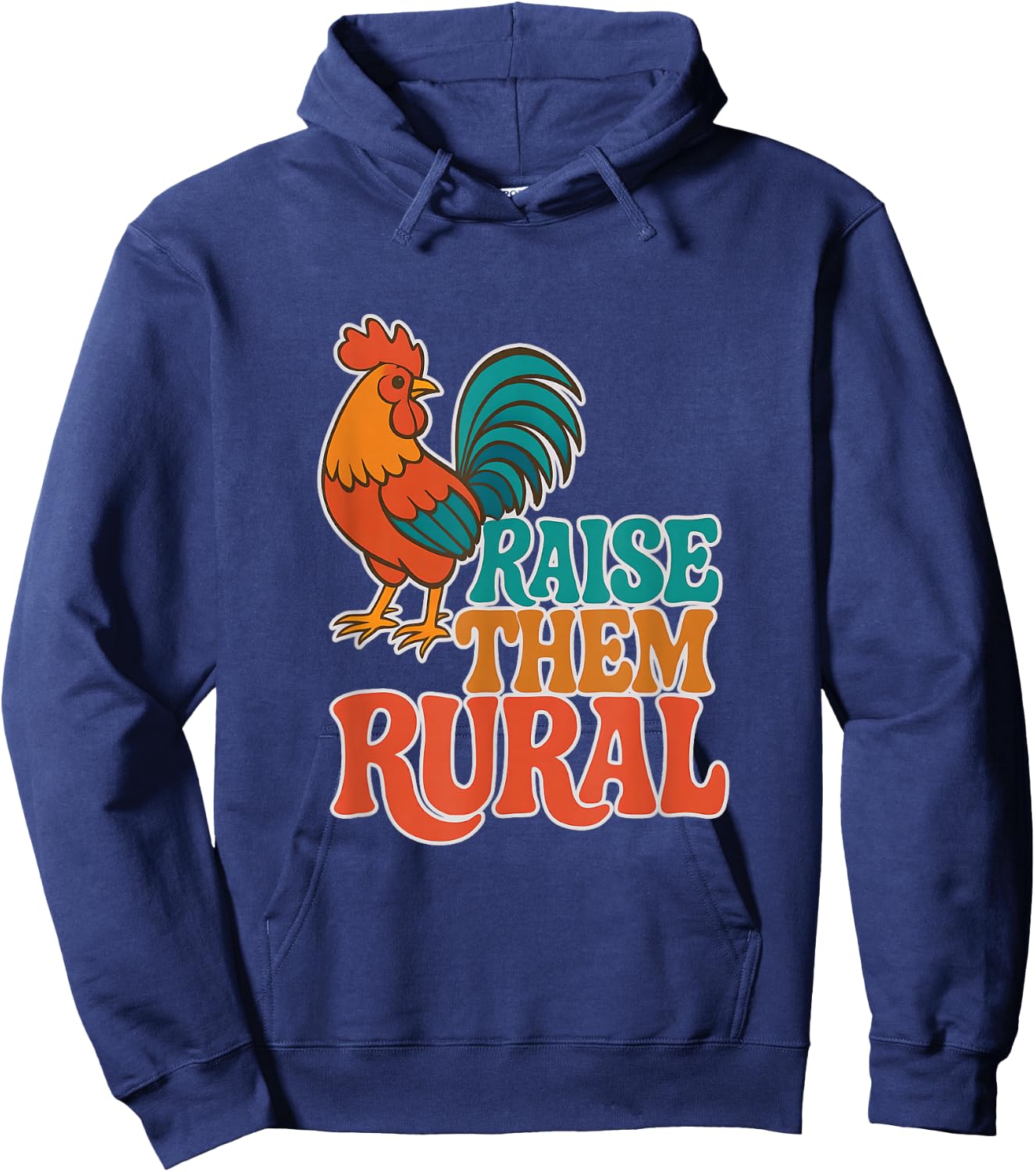 RAISE THEM RURAL - Fun Country Living Farmers Hoodie - Hoodie | Navy