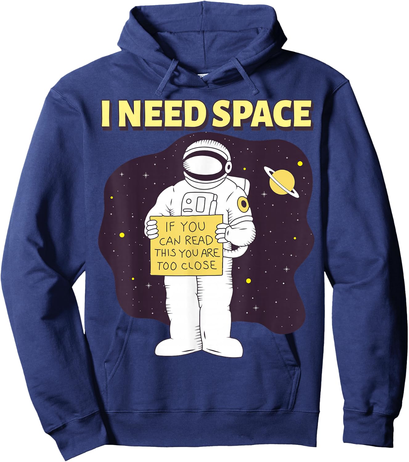 If You Can Read This You Are Too Close Hoodie - Hoodie | Navy