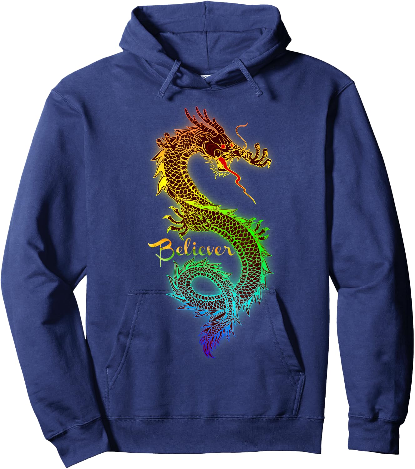 Dragon Believer - Imagine this Gift Dragon Fans Hoodie - Hoodie | Navy