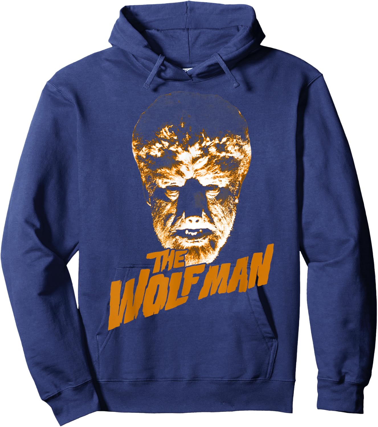 Universal Monsters The Wolfman Logo Hoodie - Hoodie | Navy