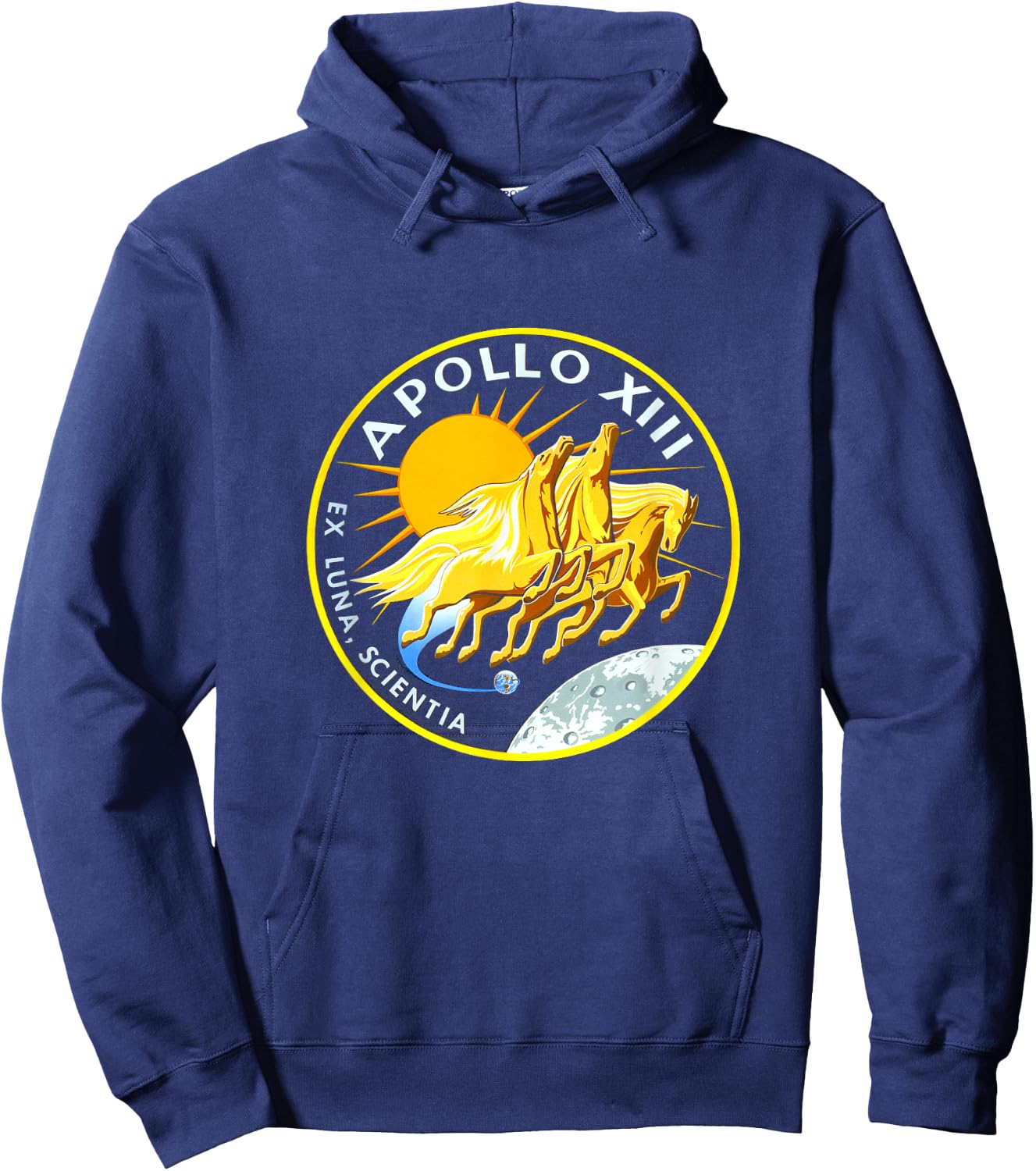 NASA Apollo 13 Mission Badge Hoodie - Hoodie | Navy