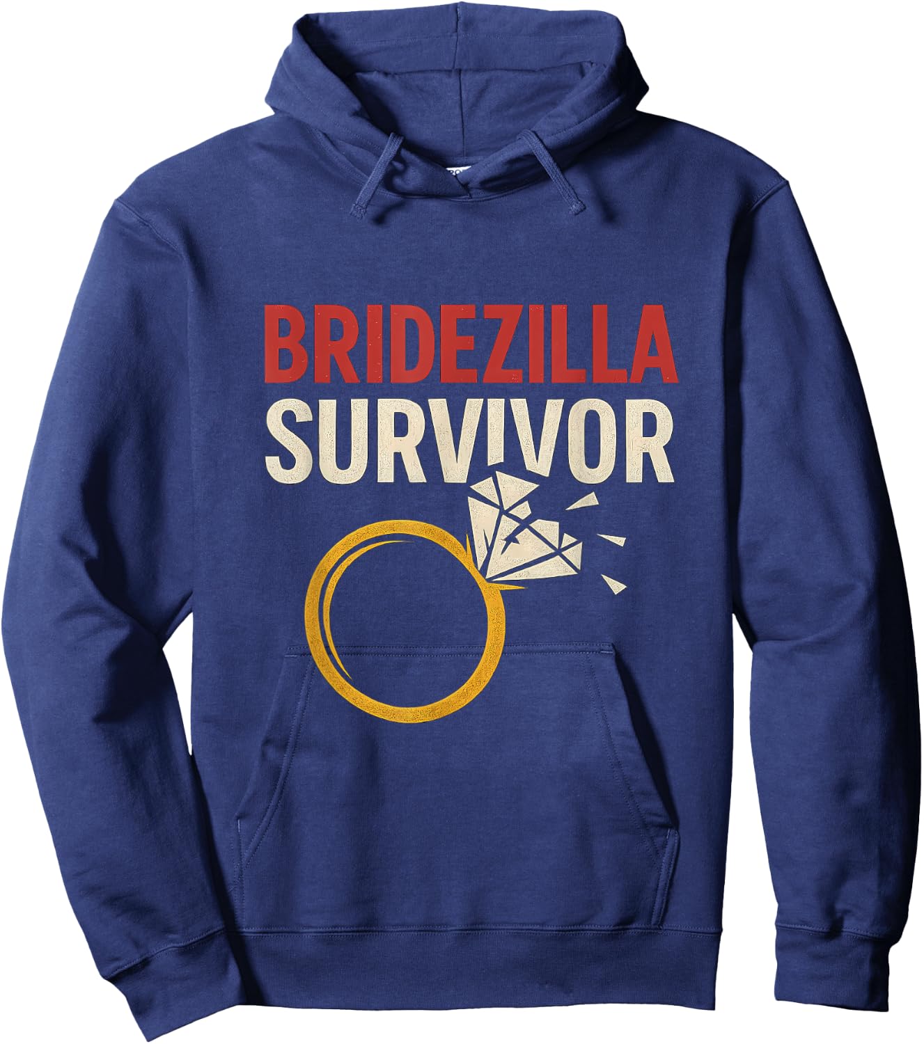 Rustic Bridezilla Survivor Bridal Party Design Hoodie - Hoodie | Navy