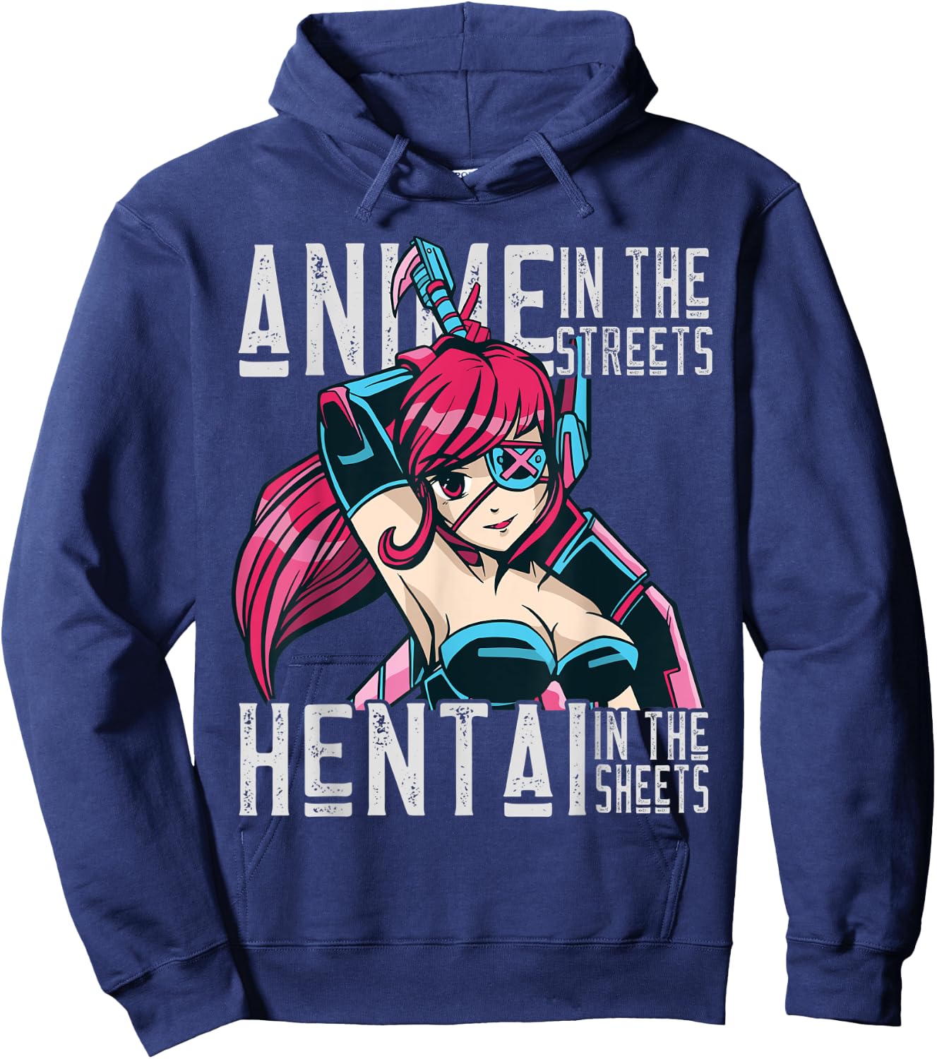 Anime Girls Hantai Shirts Uncensored Hoodie - Hoodie | Navy