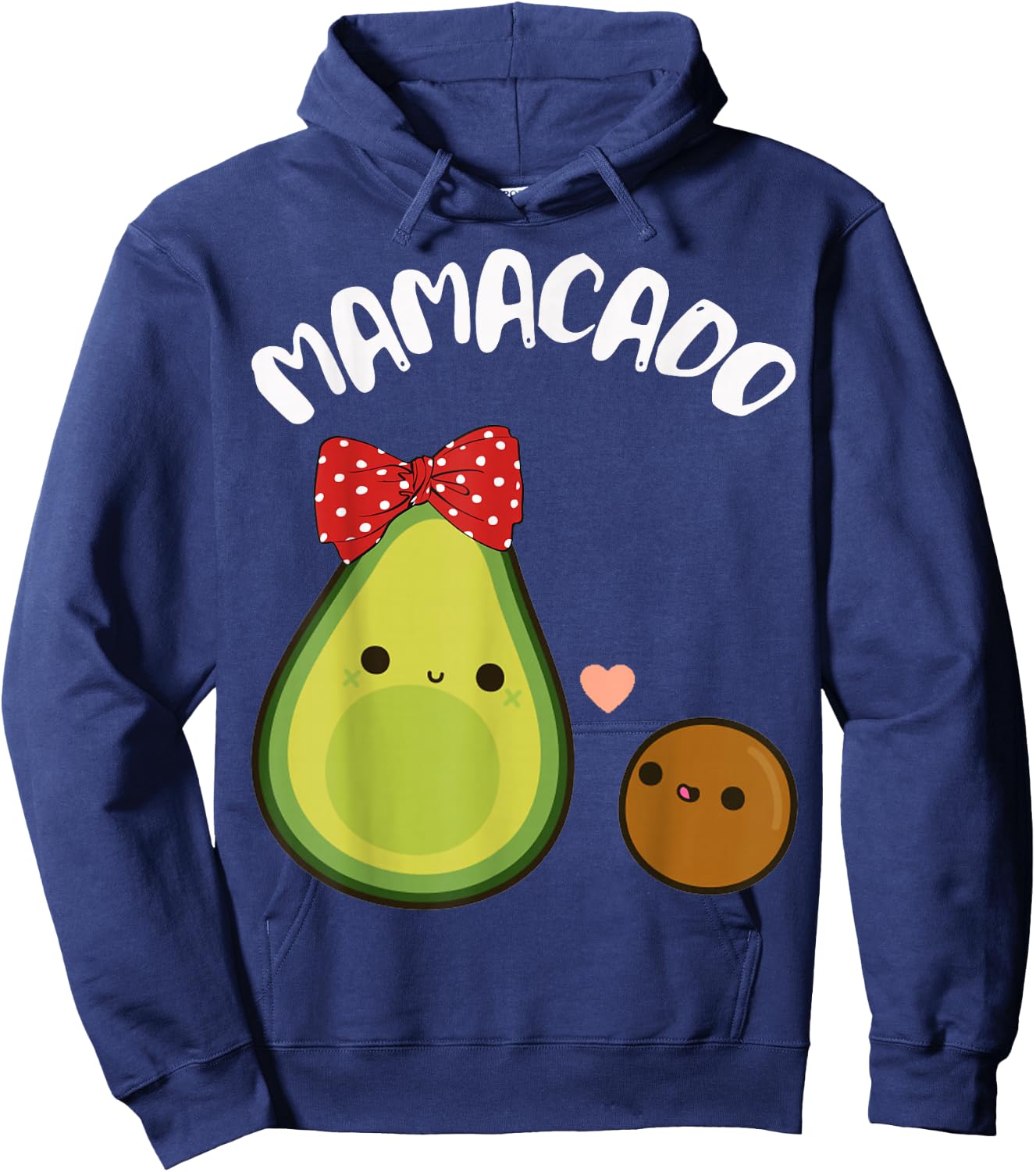 Mamacado Cute Avocado Pregnant Mom Gift Shirt Hoodie - Hoodie | Navy