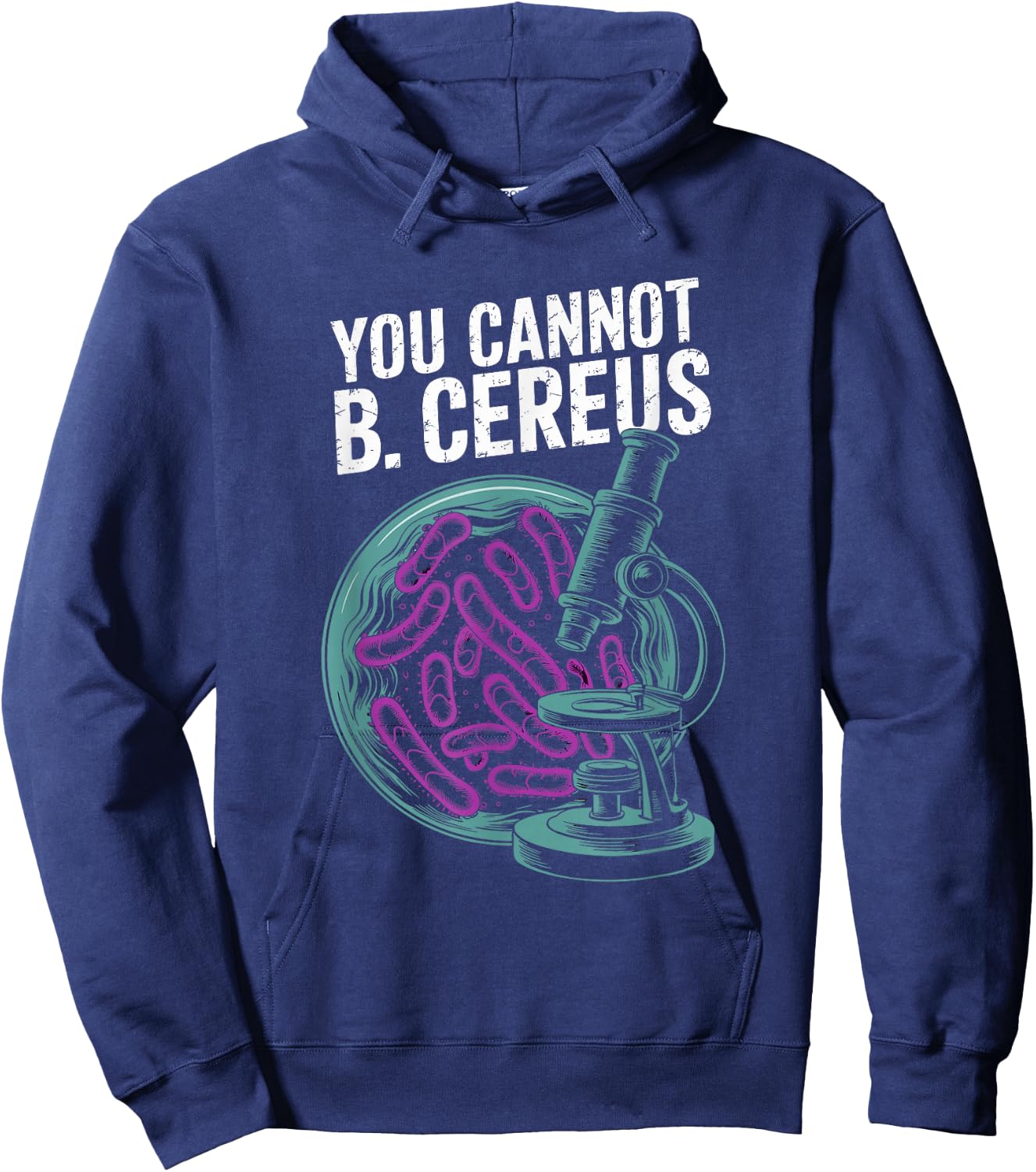 You Cannot B. Cereus Biology Pun Hoodie - Hoodie | Navy