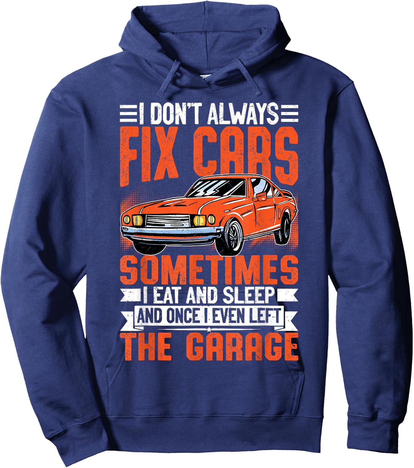Funny Car Mechanic Shirt Mechanic Garage Hoodie - Hoodie | Navy