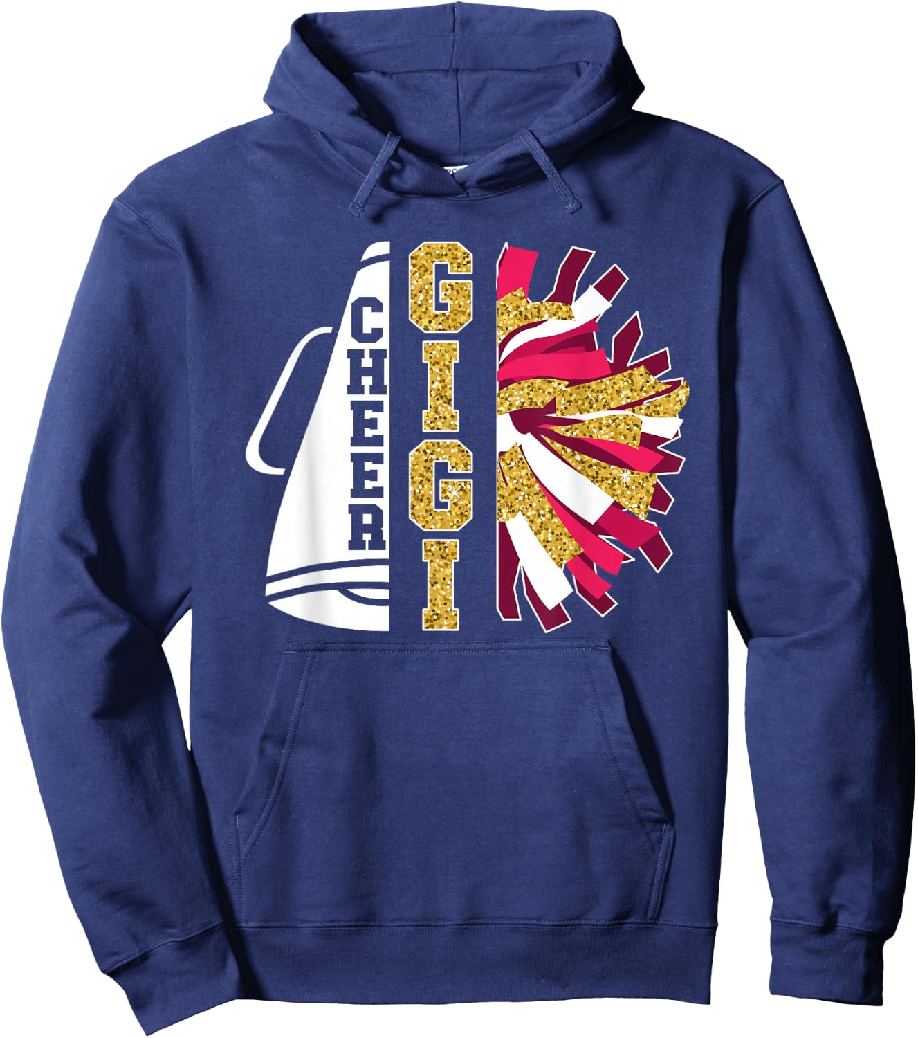 Cute Cheer Gigi Of A Cheerleader Gigi Grandma Hoodie - Hoodie | Navy