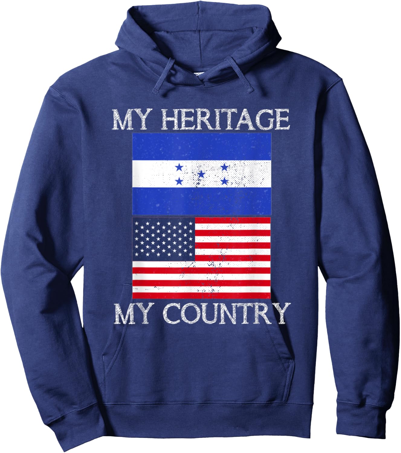 My Heritage My Country Honduran American Hoodie - Hoodie | Navy