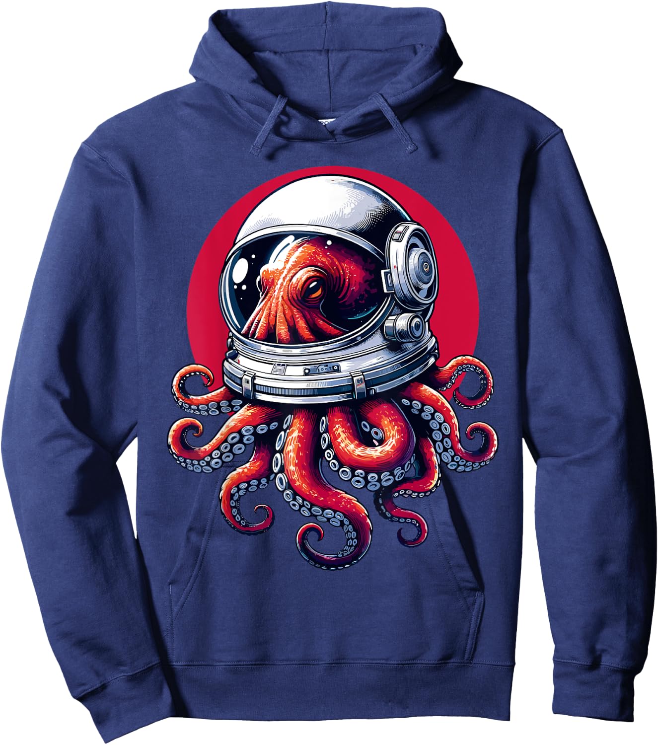 Sci-Fi Octopus Astronaut Octo-naut Astro-pus Hoodie - Hoodie | Navy