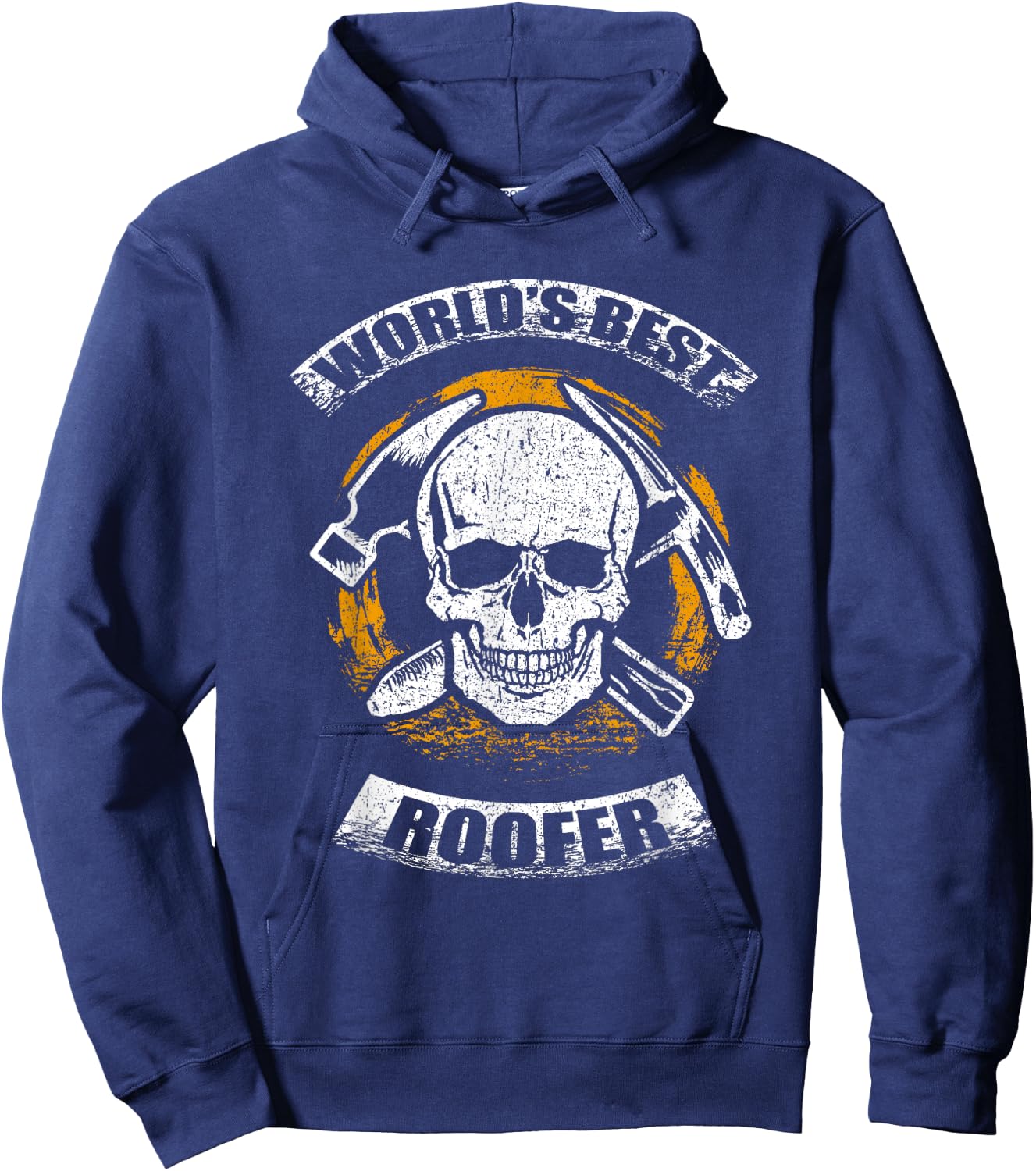 Skull Roofing Tools World's Best Roofer Hoodie - Hoodie | Navy