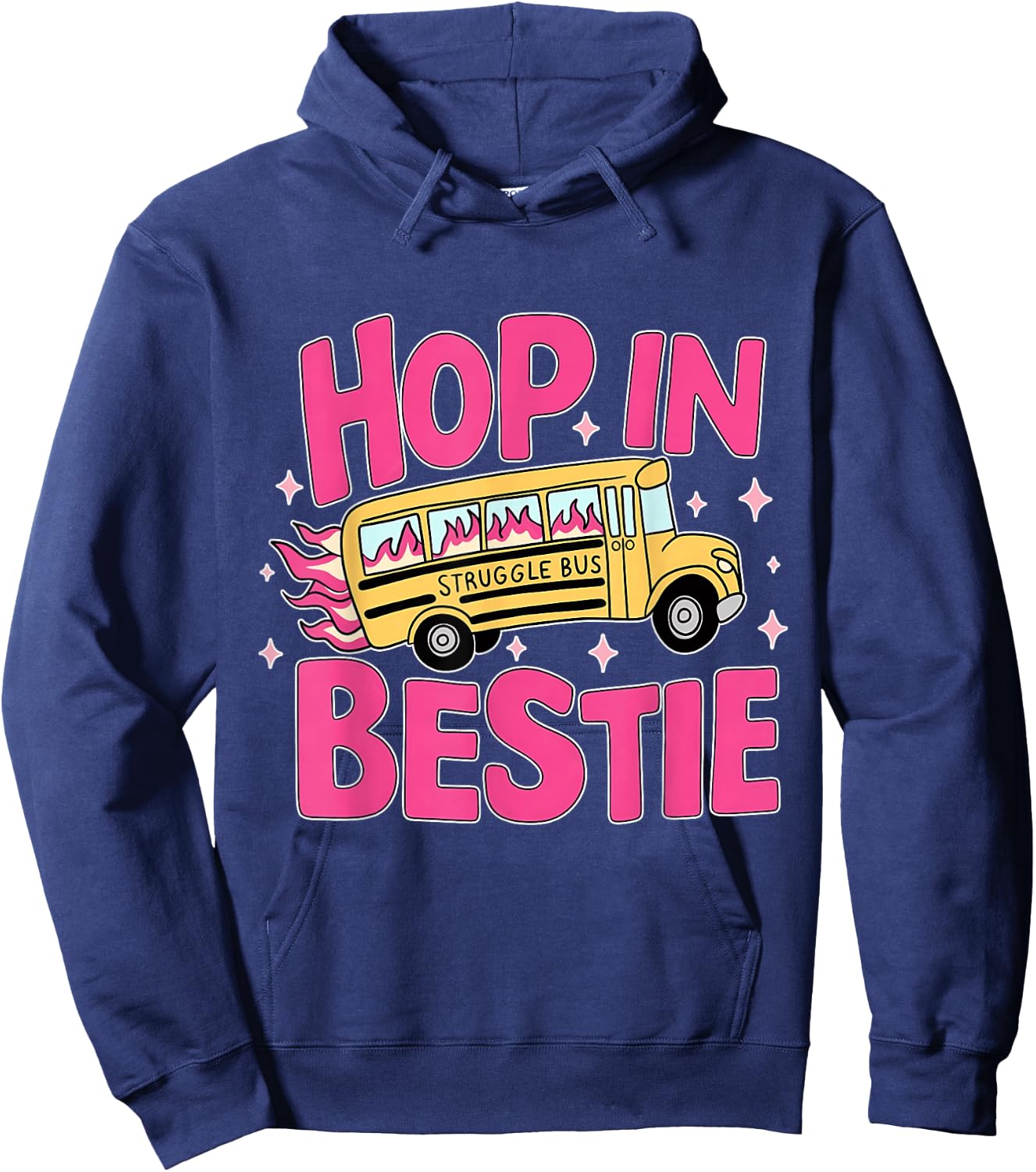 Funny Struggle Bus Hoodie - Hoodie | Navy