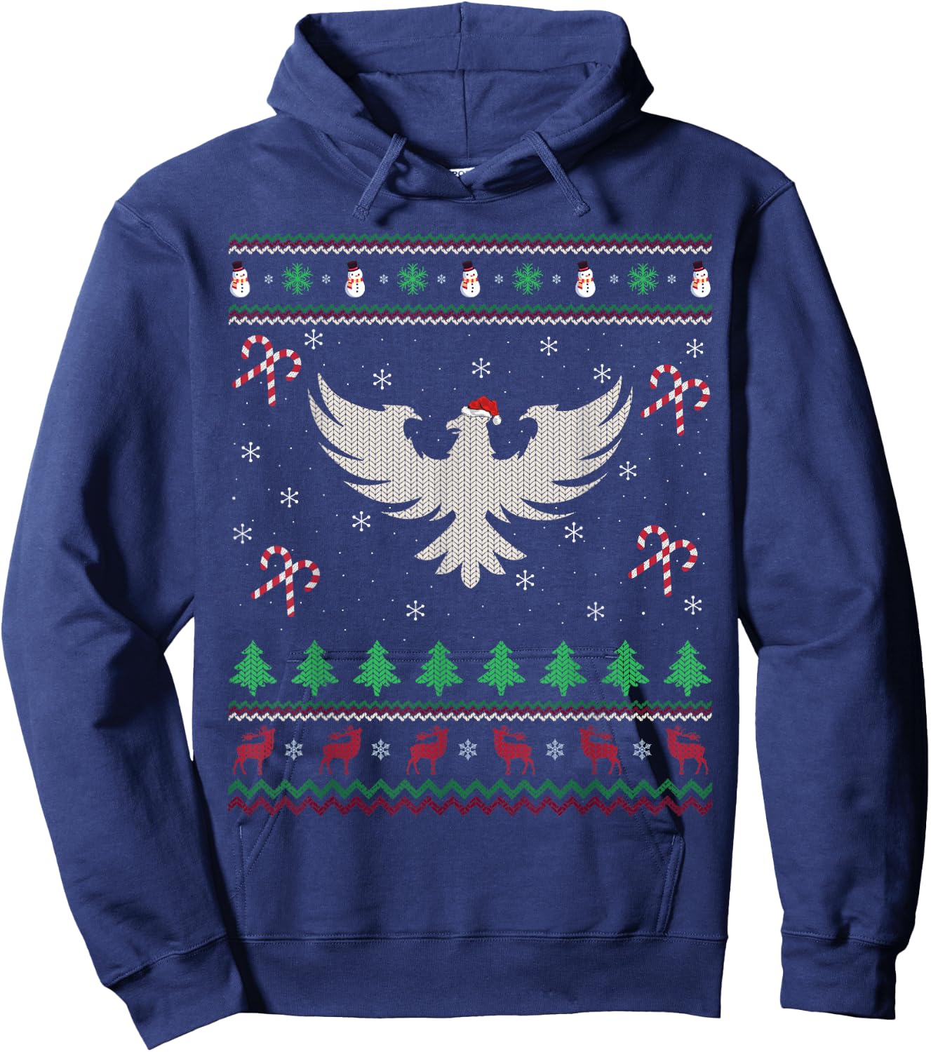 Funny Phoenix Lover Xmas Ugly Phoenix Christmas Hoodie - Hoodie | Navy