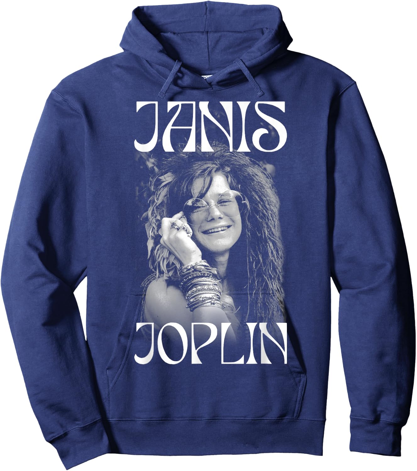 Janis Joplin Fashion Icon Hoodie - Hoodie | Navy