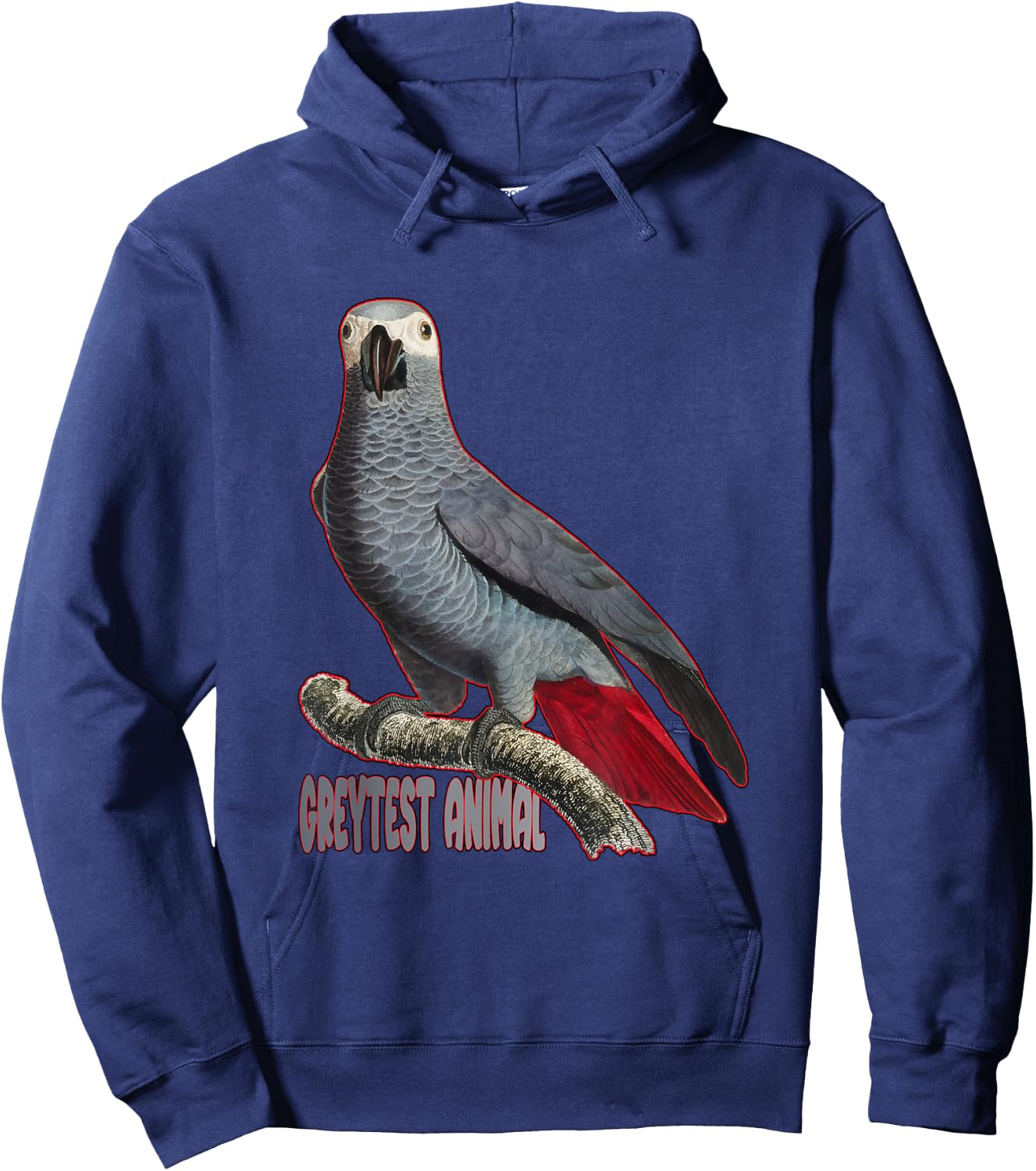 Greytest Animal African Grey Parrot Hoodie - Hoodie | Navy