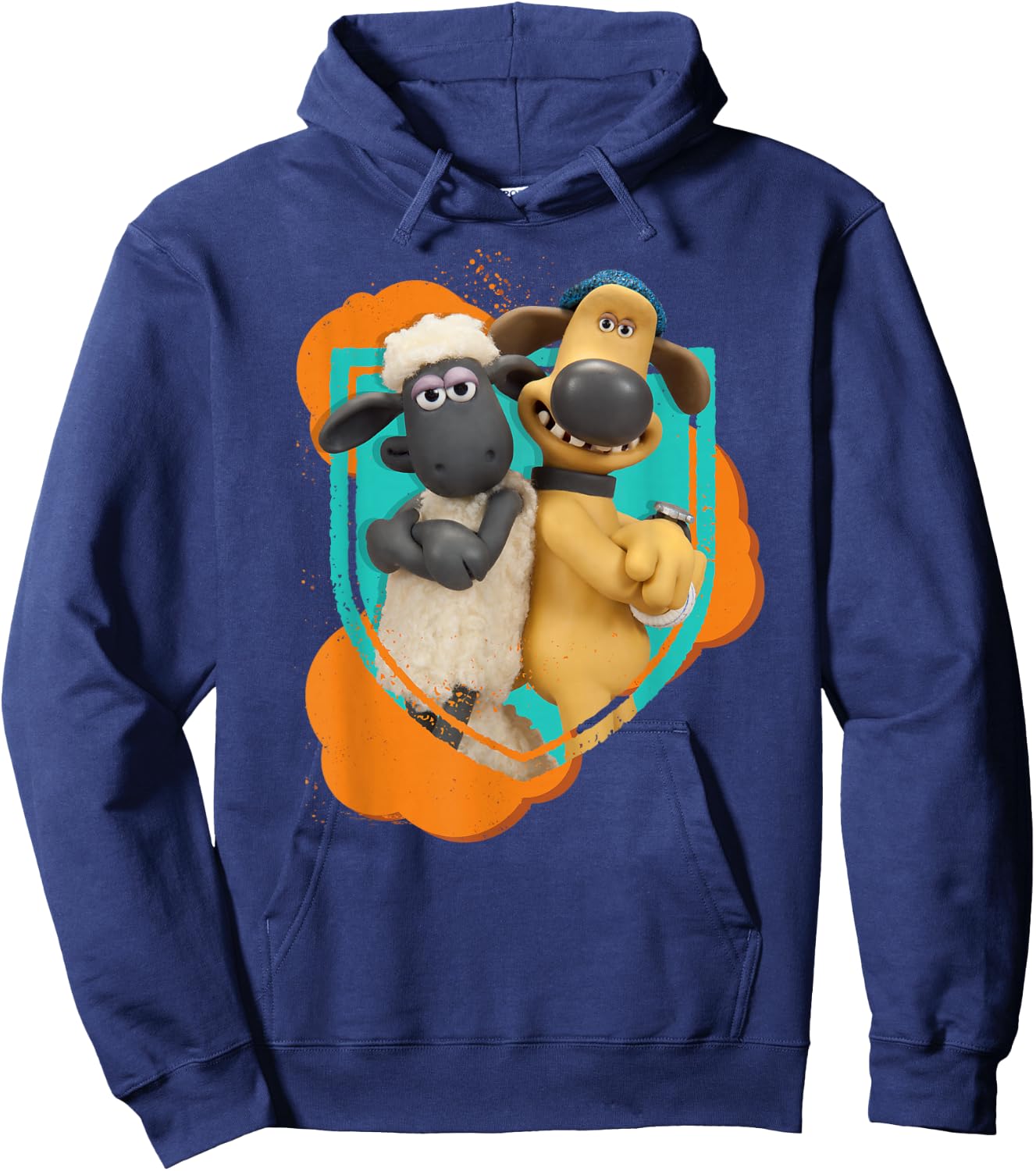 Shaun The Sheep: Shaun and Bitzer Best Friends Hoodie - Hoodie | Navy