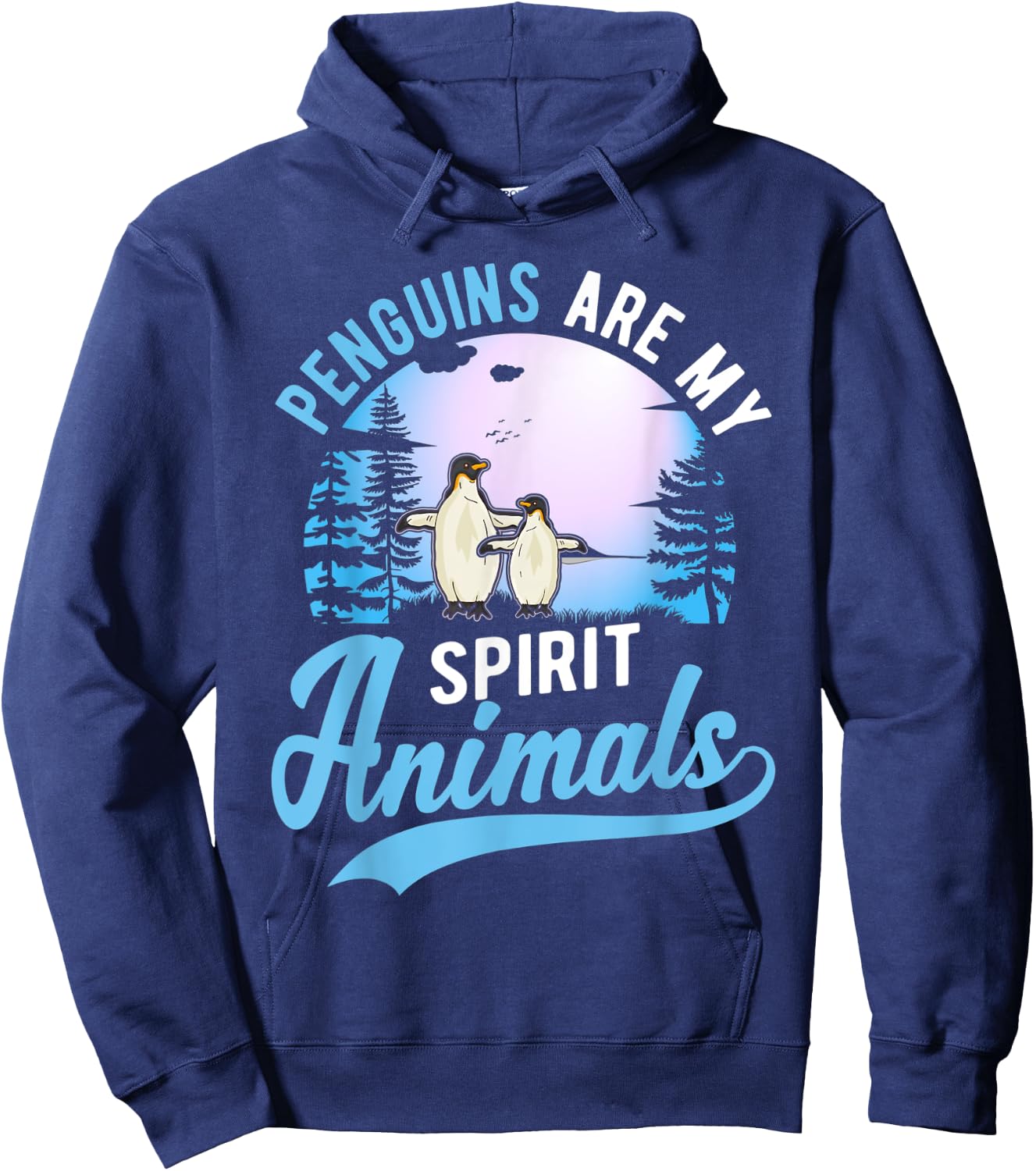Penguins are my spirit animals Penguin Hoodie - Hoodie | Navy