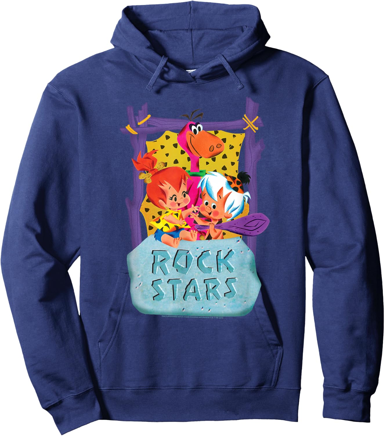 The Flintstones Pebbles and Bam Bam Rock Stars Hoodie - Hoodie | Navy