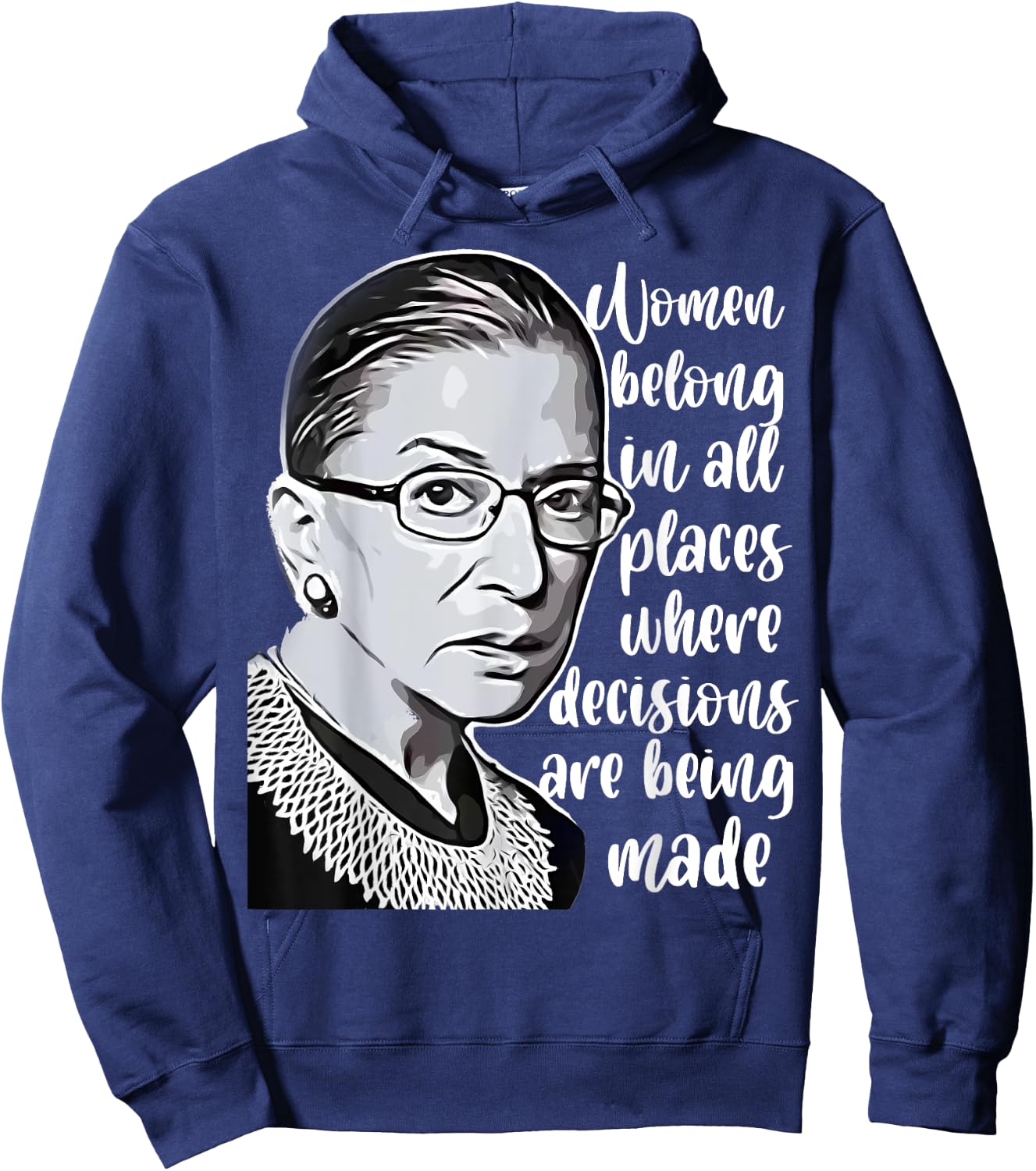 Vintage Ruth Bader Ginsburg RBG Gift Hoodie - Hoodie | Navy